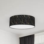 Deckenleuchte Selma schwarz/gold marmorisiert