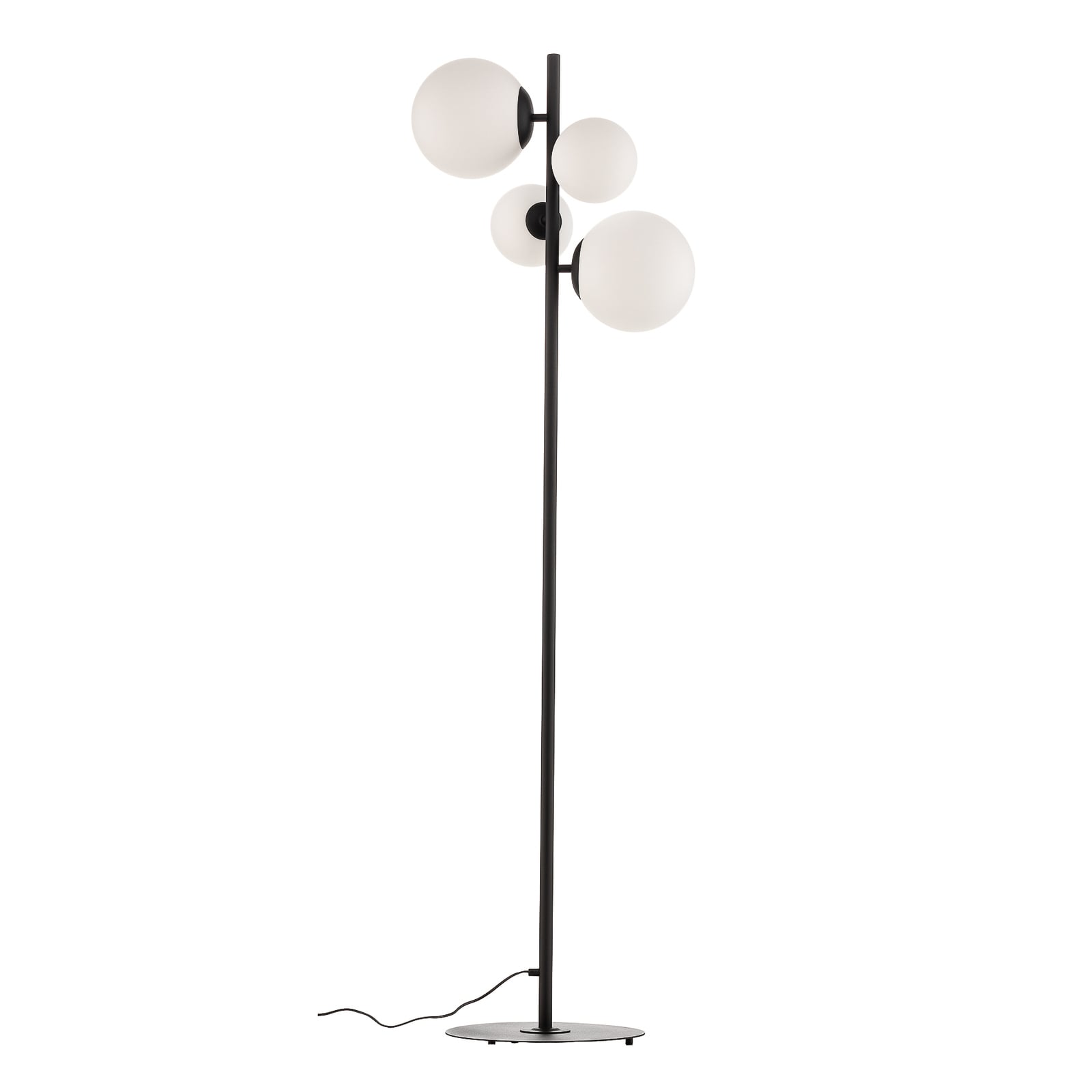 Lampa stojąca Dione, czarna, 4-punktowa – ALDEX
