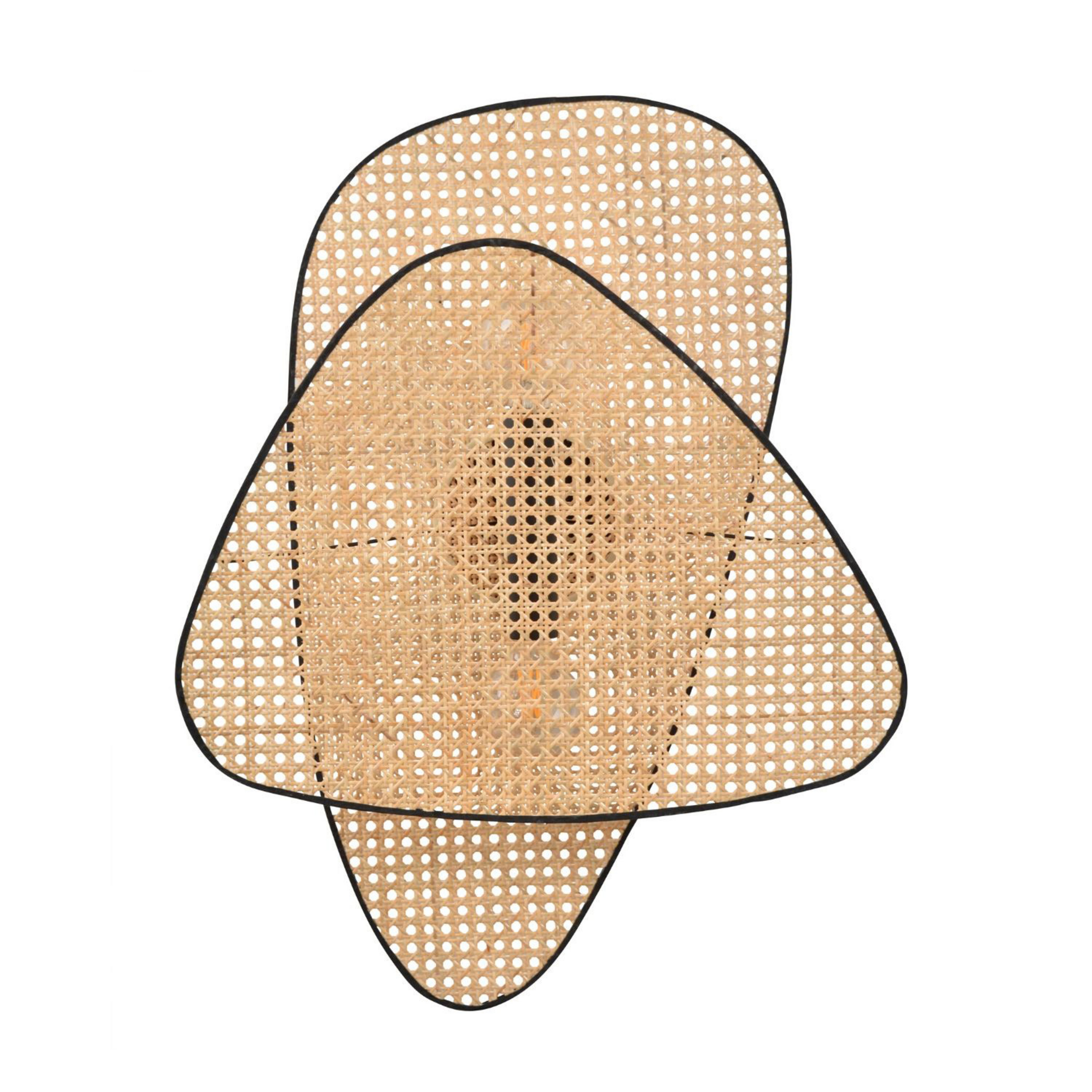 Wandleuchte Screen, 77 cm hoch, natur, Rattan - MARKET SET