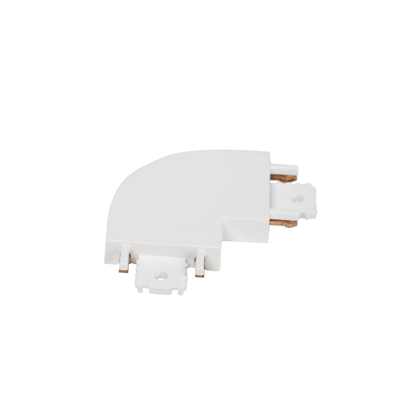 Lindby L-connector Lumaro, wit, 90°, afgerond, set van 2