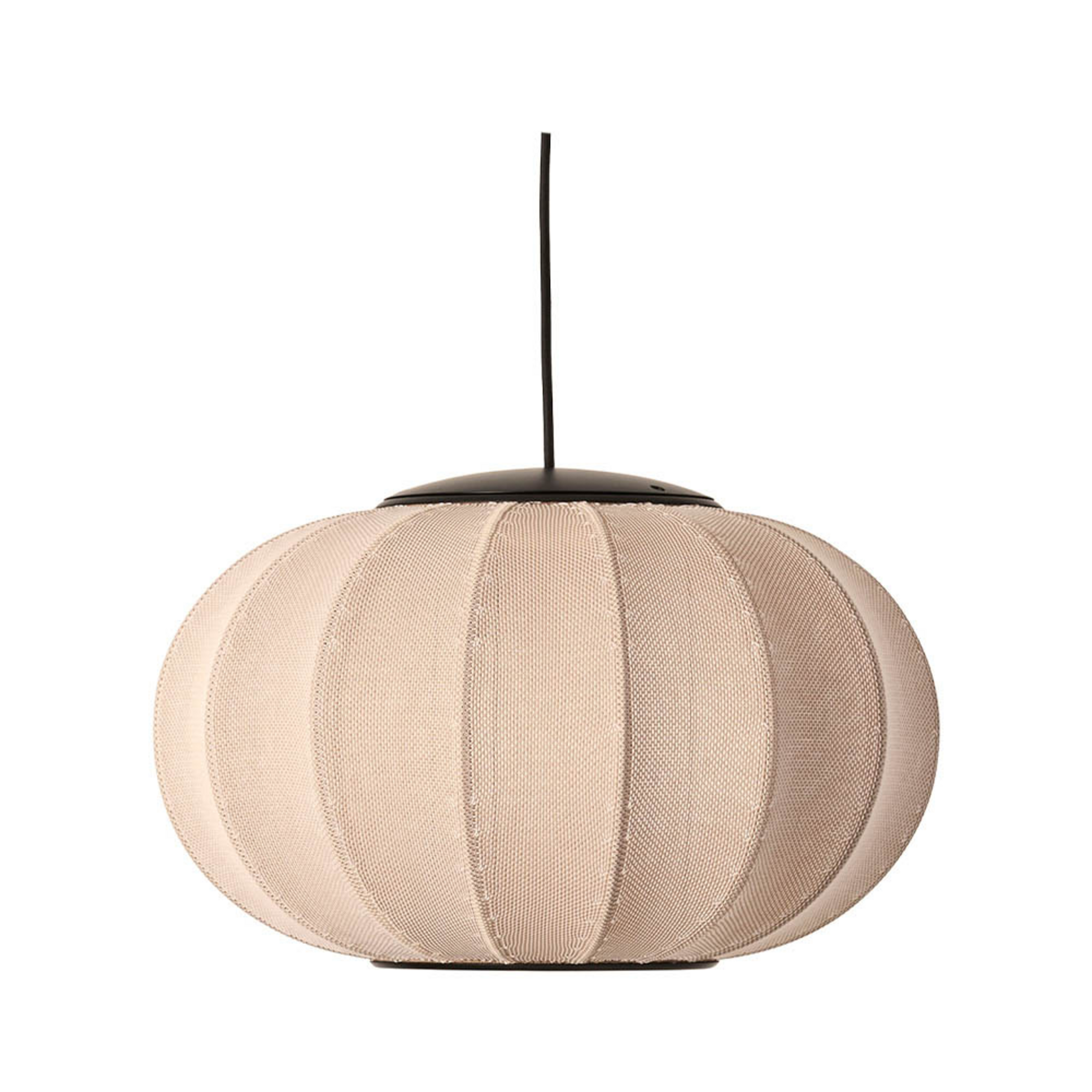 Knit-Wit 45 Oval LED Hanglamp Zand Stone - Made By Hand