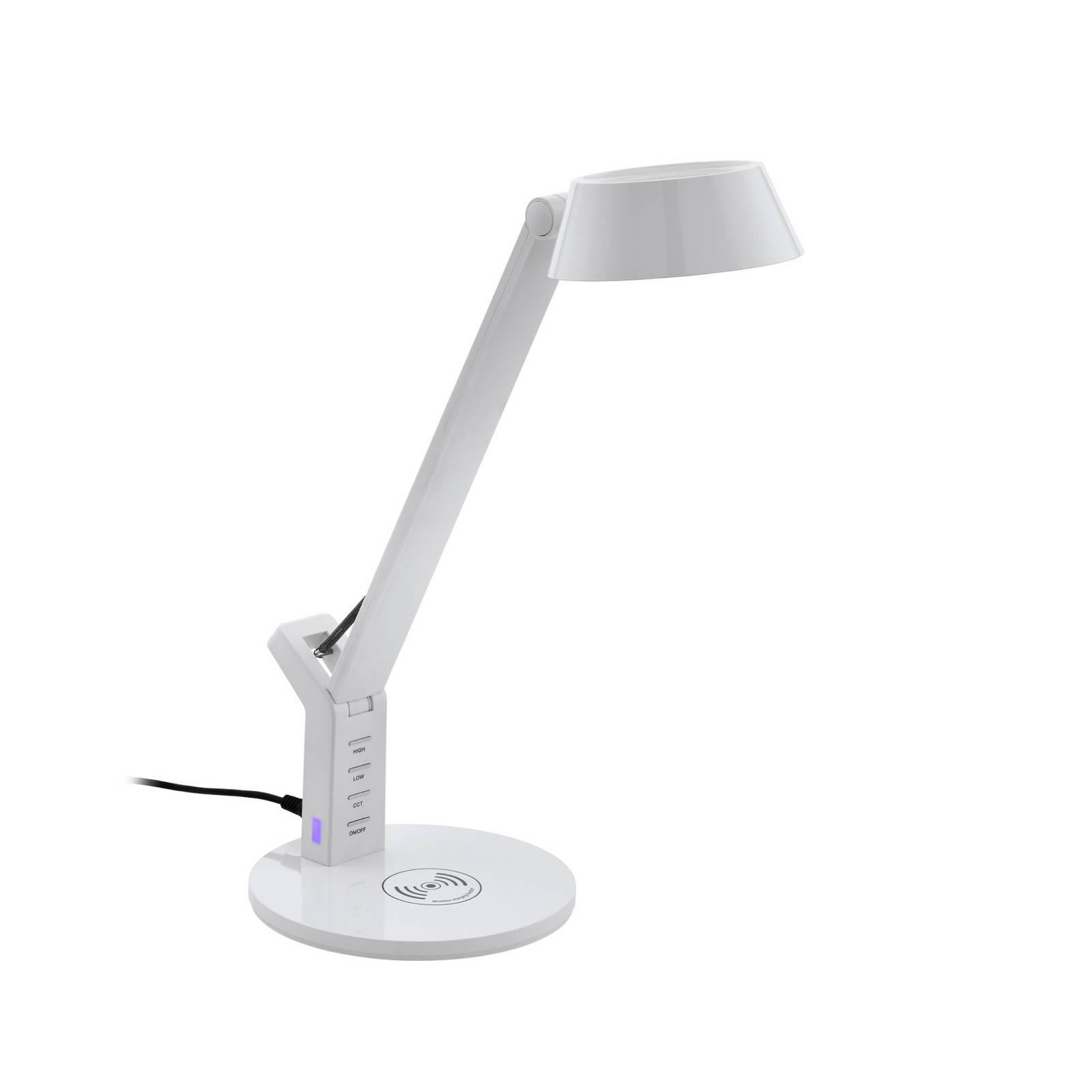 LED-Tischlampe Banderalo CCT dimmbar QI weiß