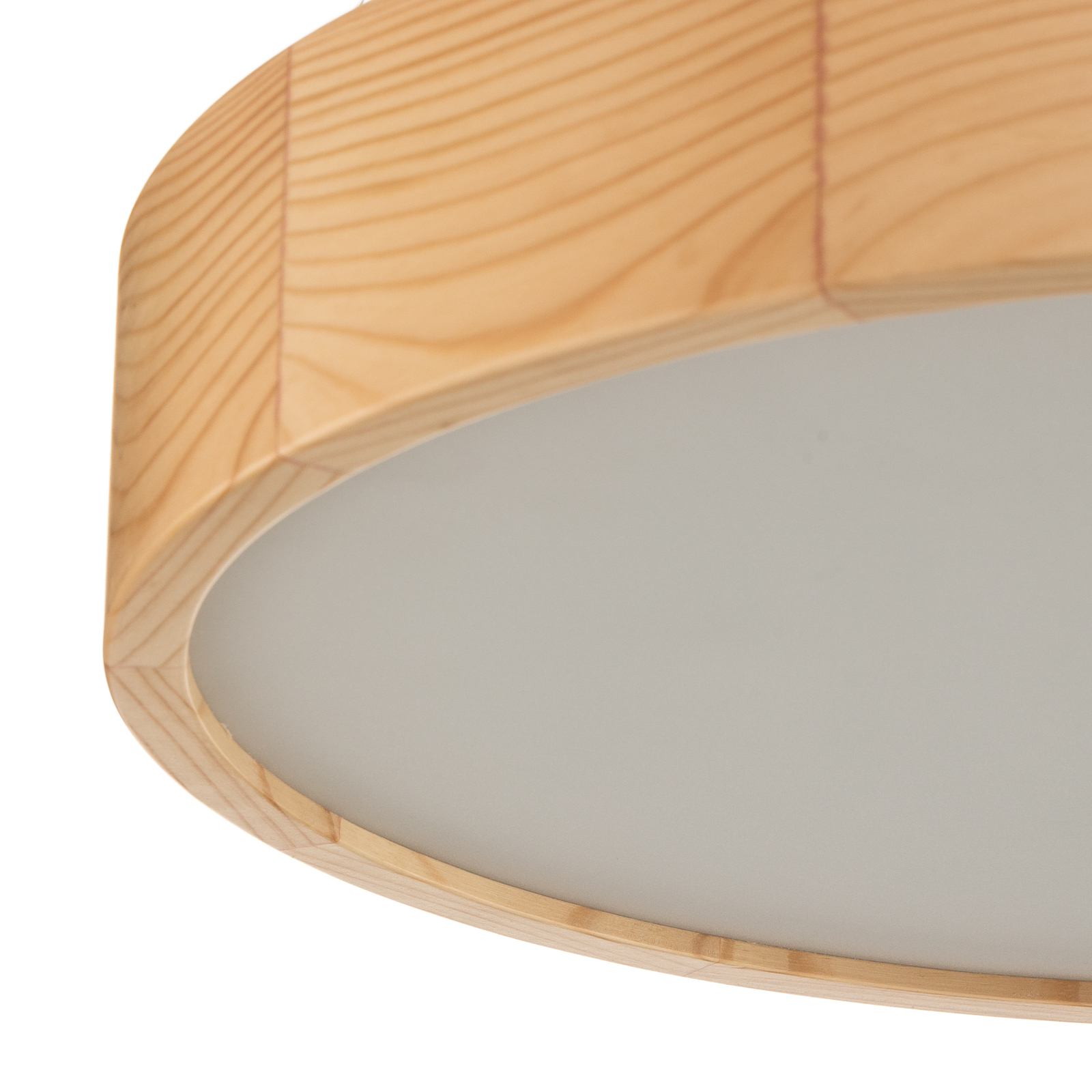 Cleo ceiling light made of pine wood, Ø 47.5 cm