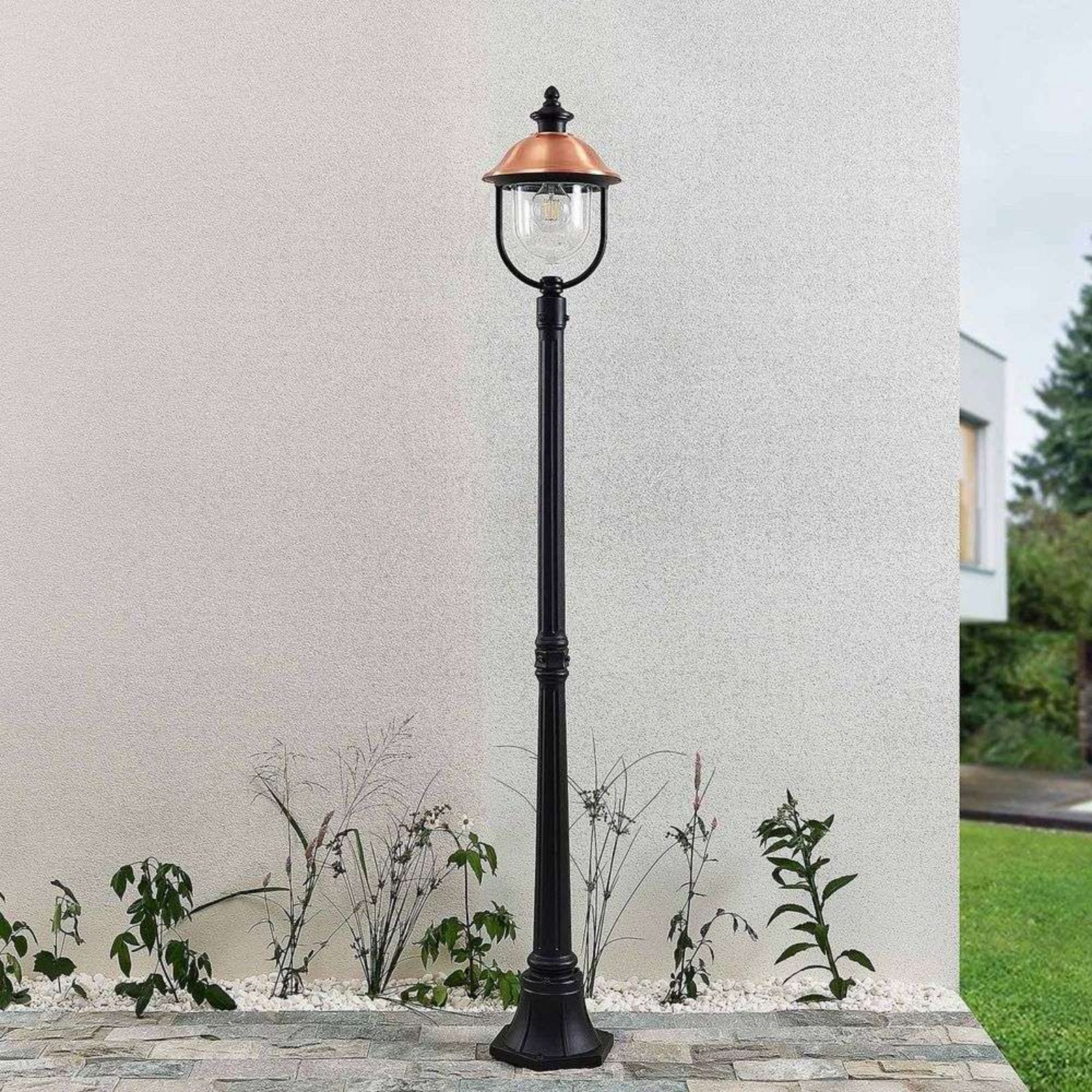 Clint Lampă de Grădină de Exterior Copper/Black - Lindby