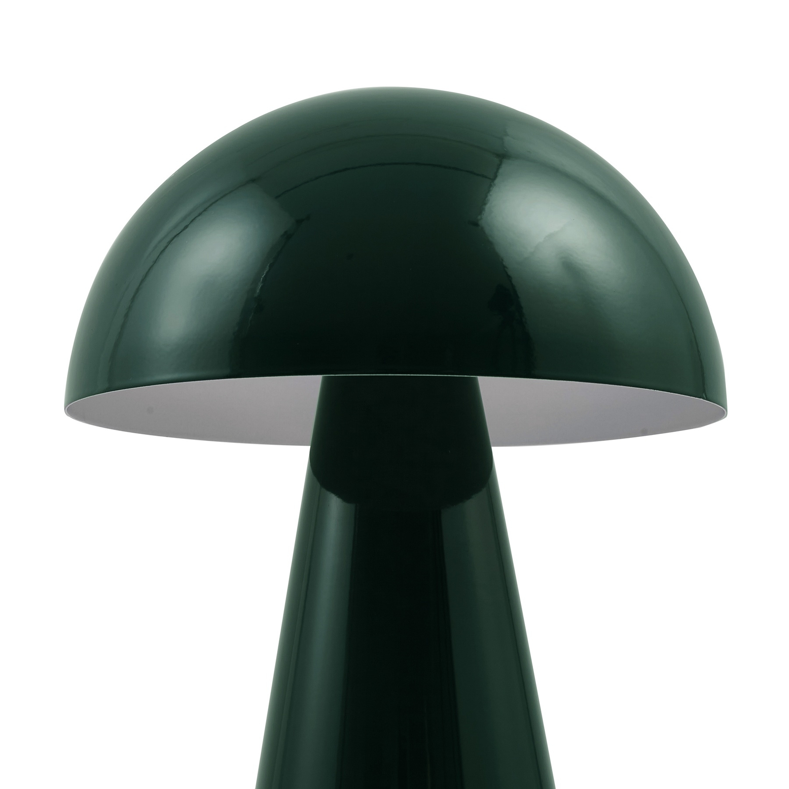 Lindby LED oplaadbare tafellamp Nevijo, groen, Ø20 cm, USB, dimmer