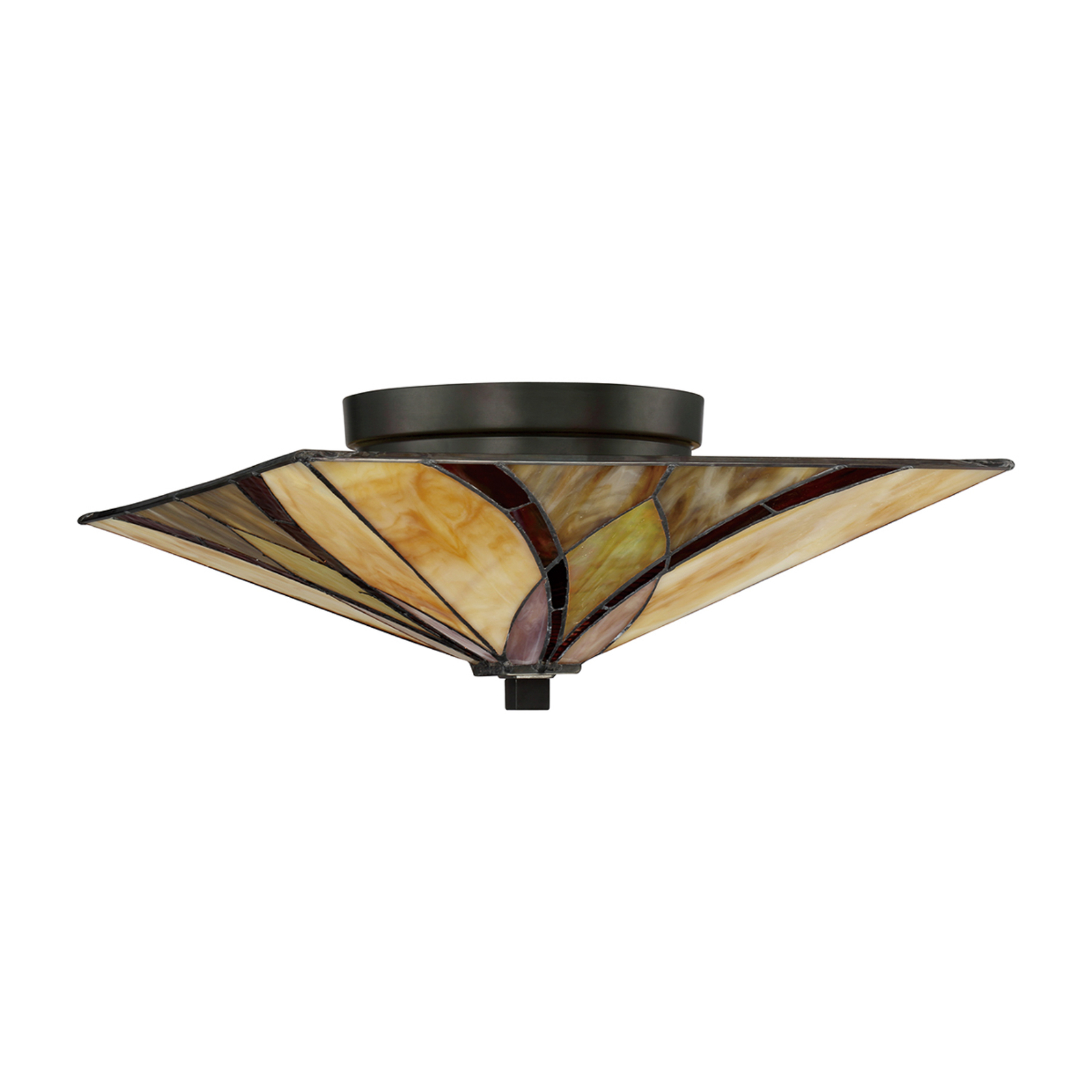 Stropné svietidlo Asheville dizajn Tiffany 16,7 cm