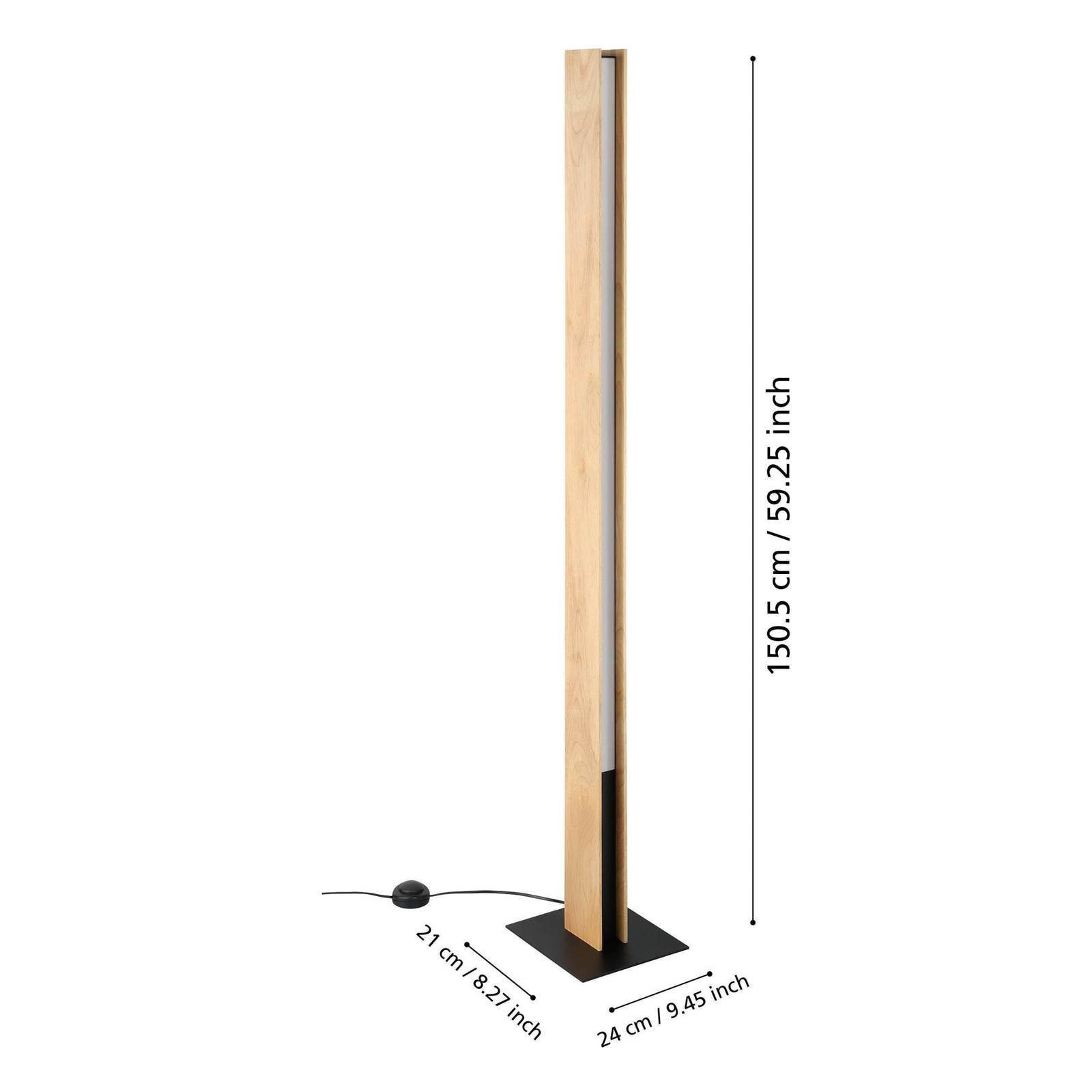 Inteligentna lampa stojąca LED Anchorena-Z, wysokość 150 cm, RGB, CCT