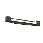 Box LED wall light, rotatable, fir green