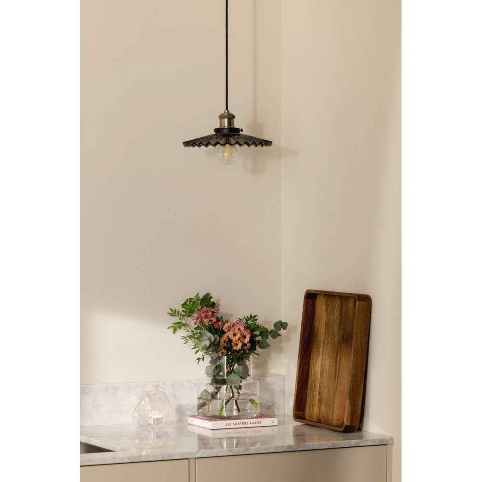Globen Lighting Pendelleuchte COBBLER, rauchgrau, Ø 25 cm günstig online kaufen