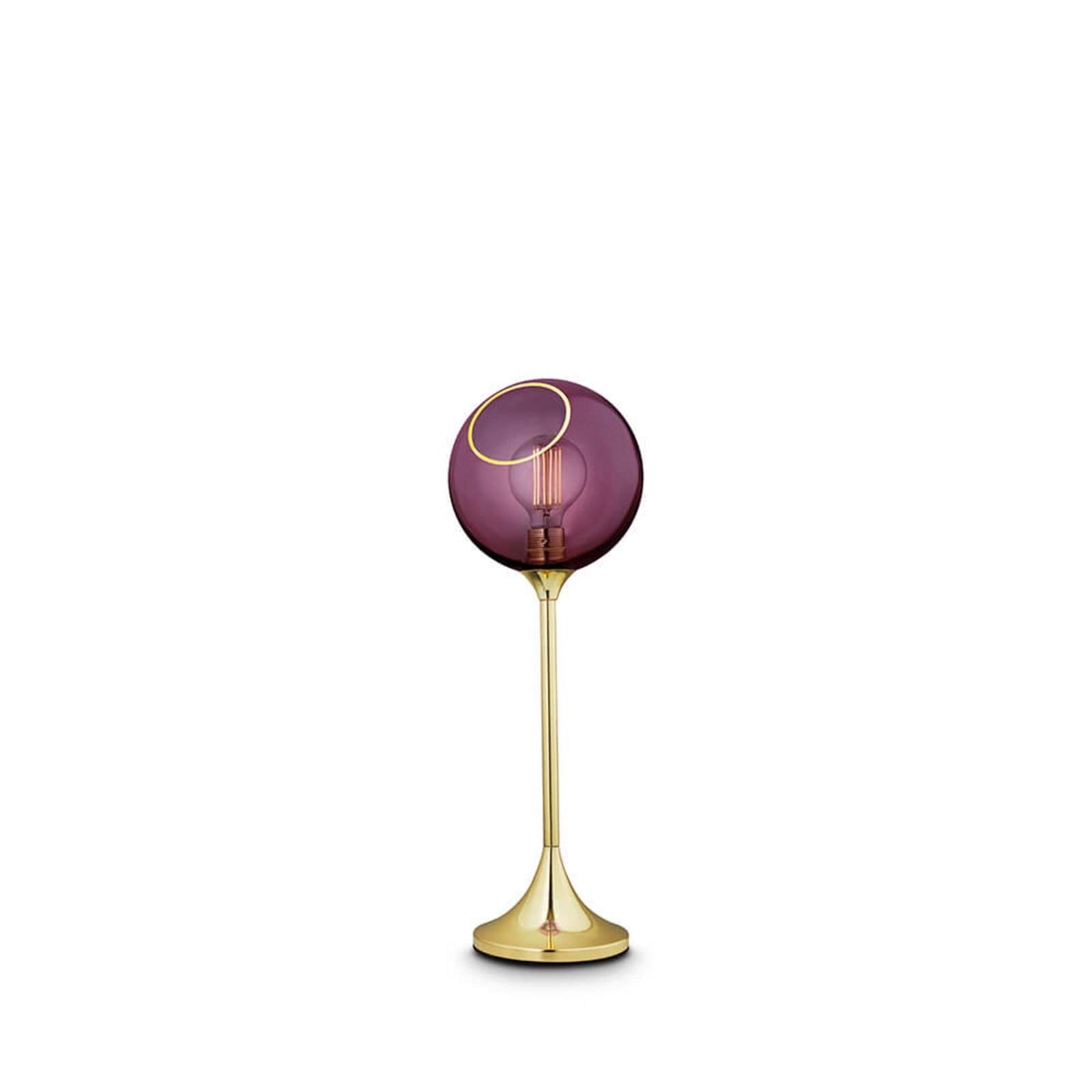 Ballroom Bordslampa Purple Rain/Gold - Design By Us