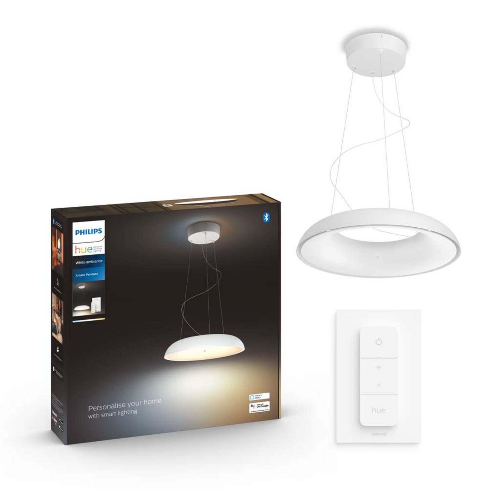 Amaze Hue Lustră Pendul White Amb. White - Philips Hue