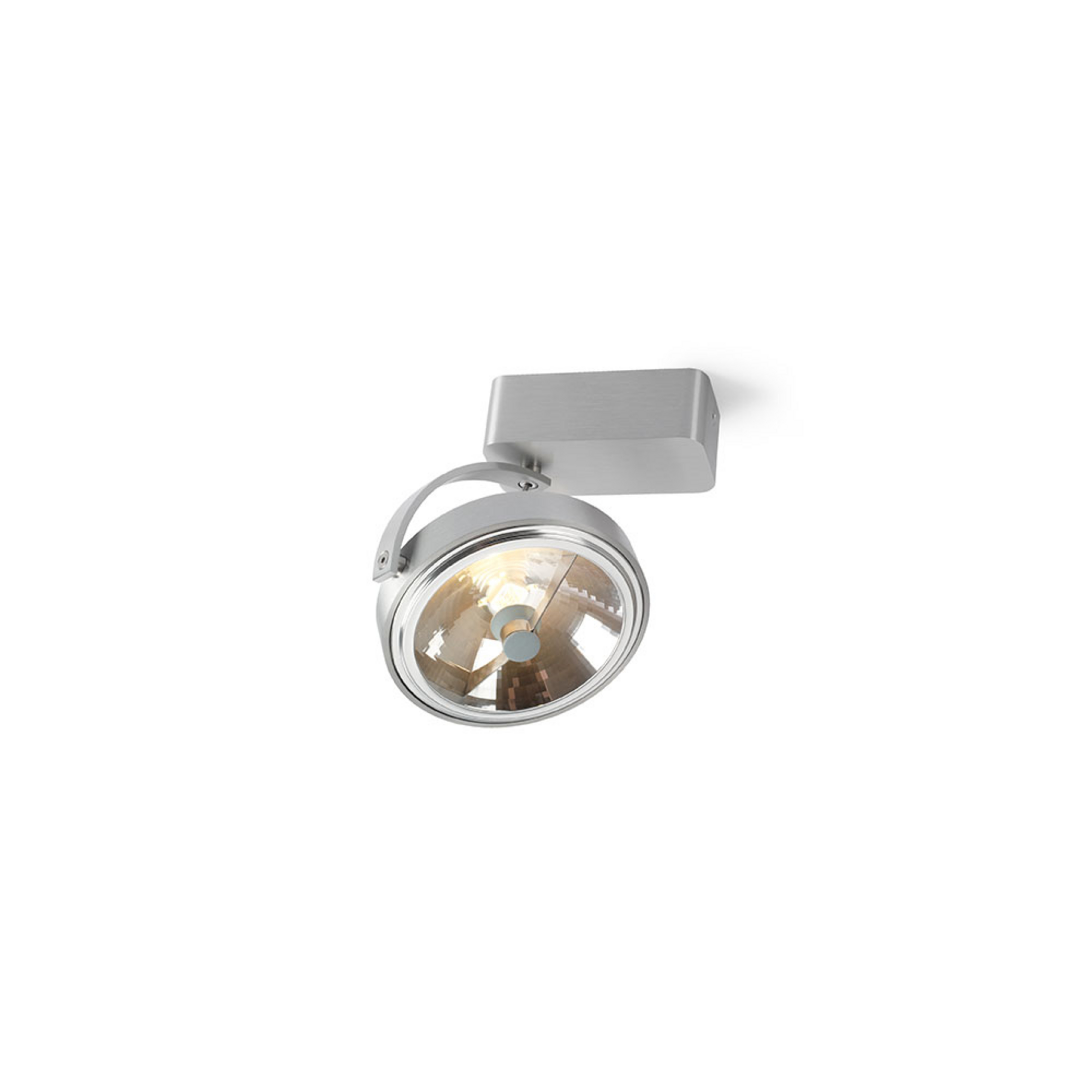 Pin-Up 1 Square Ceiling Lamp Aluminium - Trizo21