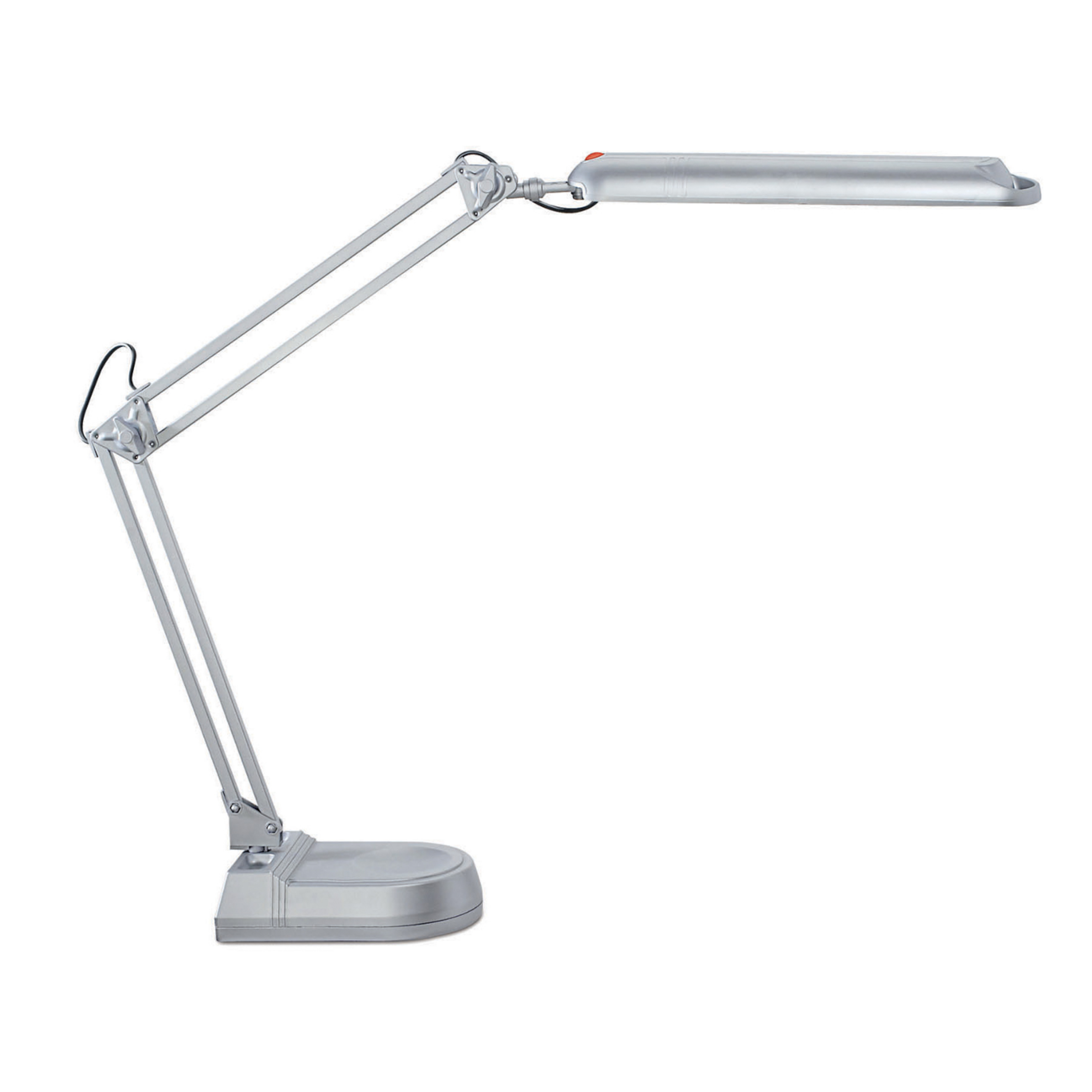 LED-Tischleuchte MAULatlantic, silber, Höhe 41 cm, Standfuß