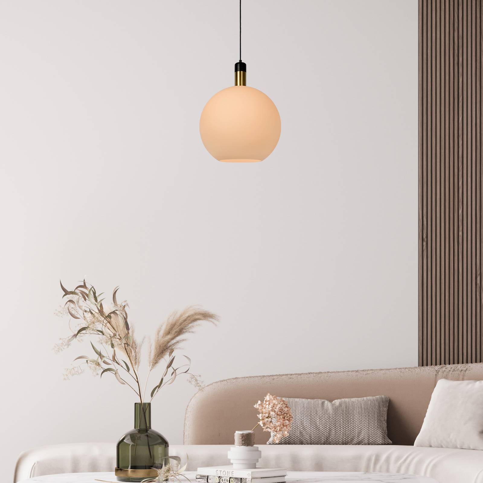 Lampa wisząca Julius 1-punktowa opal Ø 40 cm