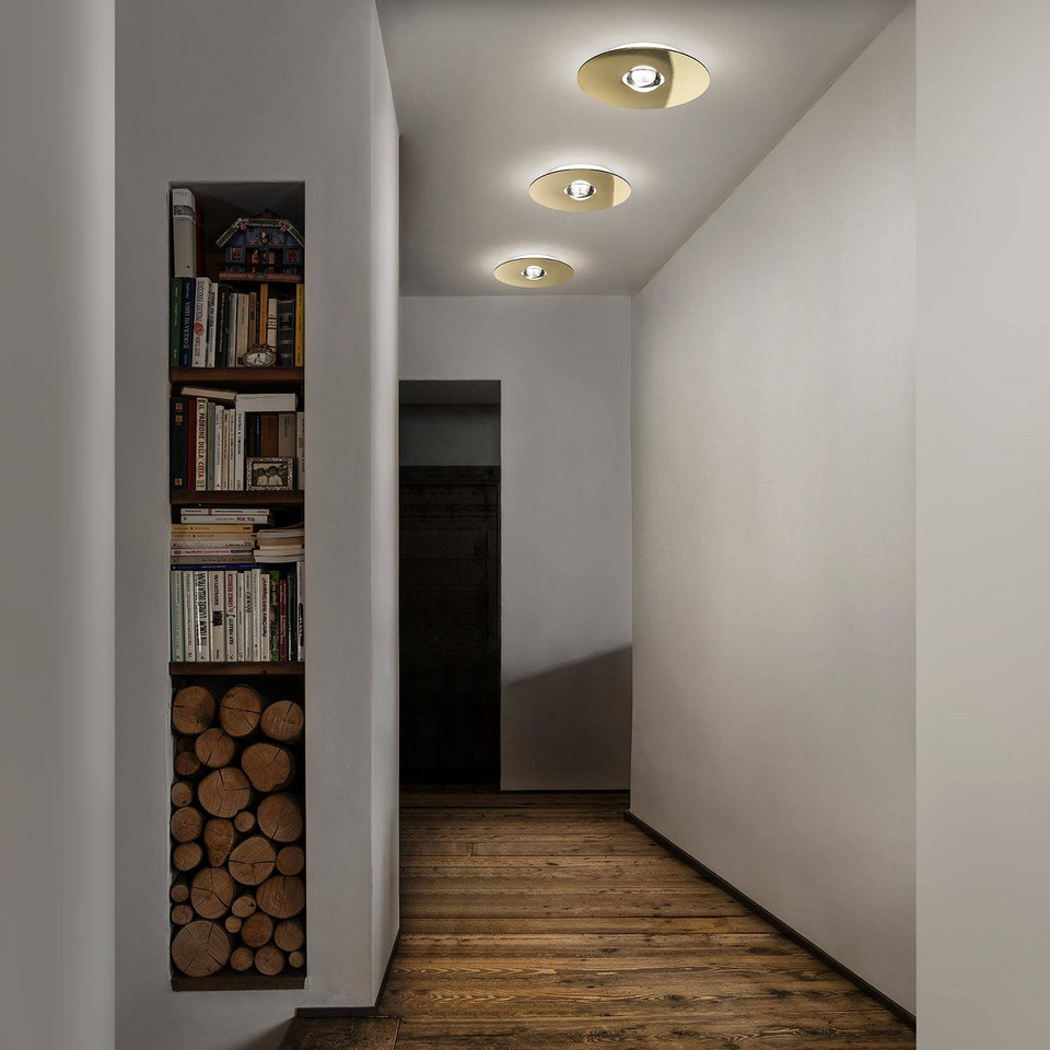 Lodes Bugia Single Plafond 2700K, brons / antikmässing från Lodes