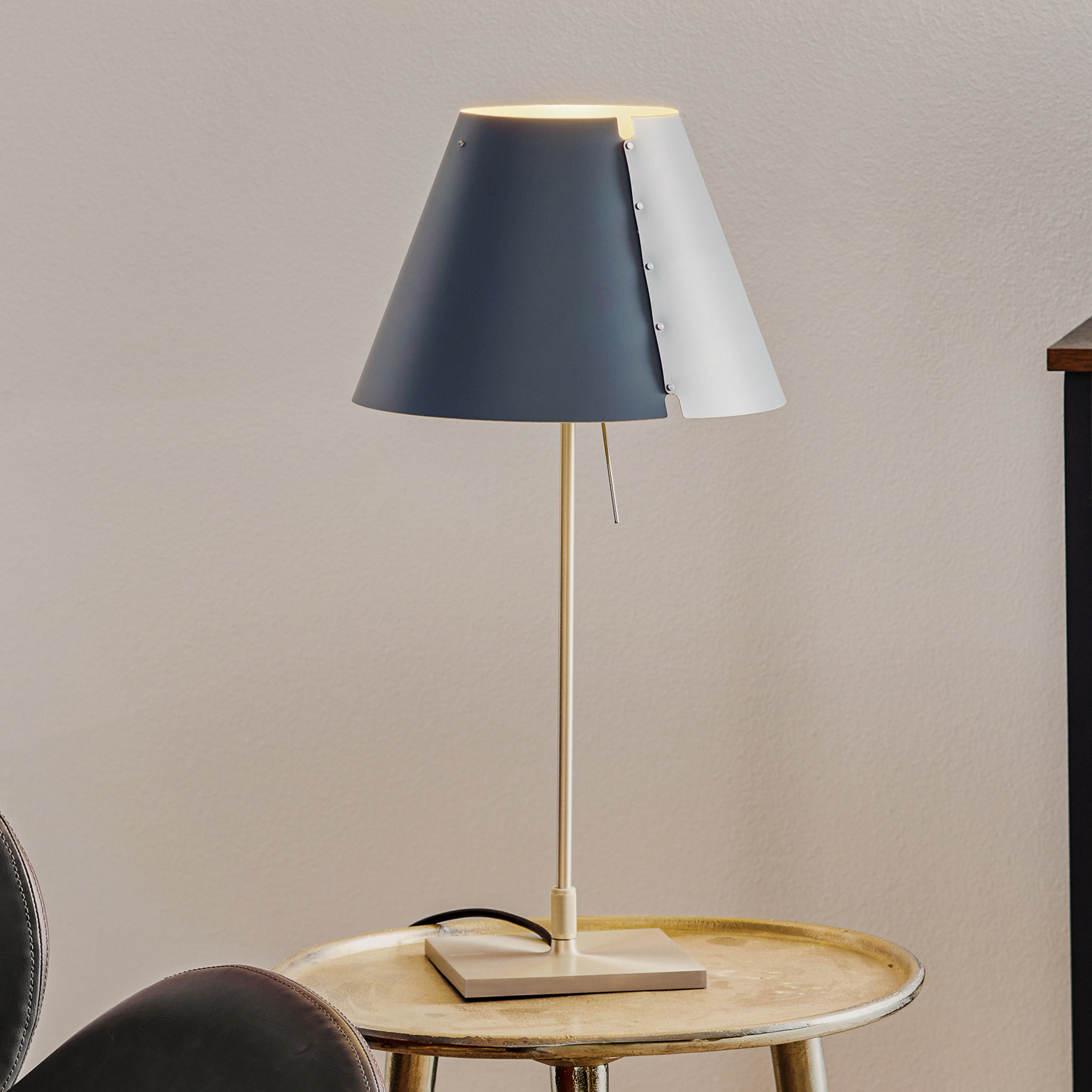 Luceplan Costanzina lampe à poser alu, gris béton