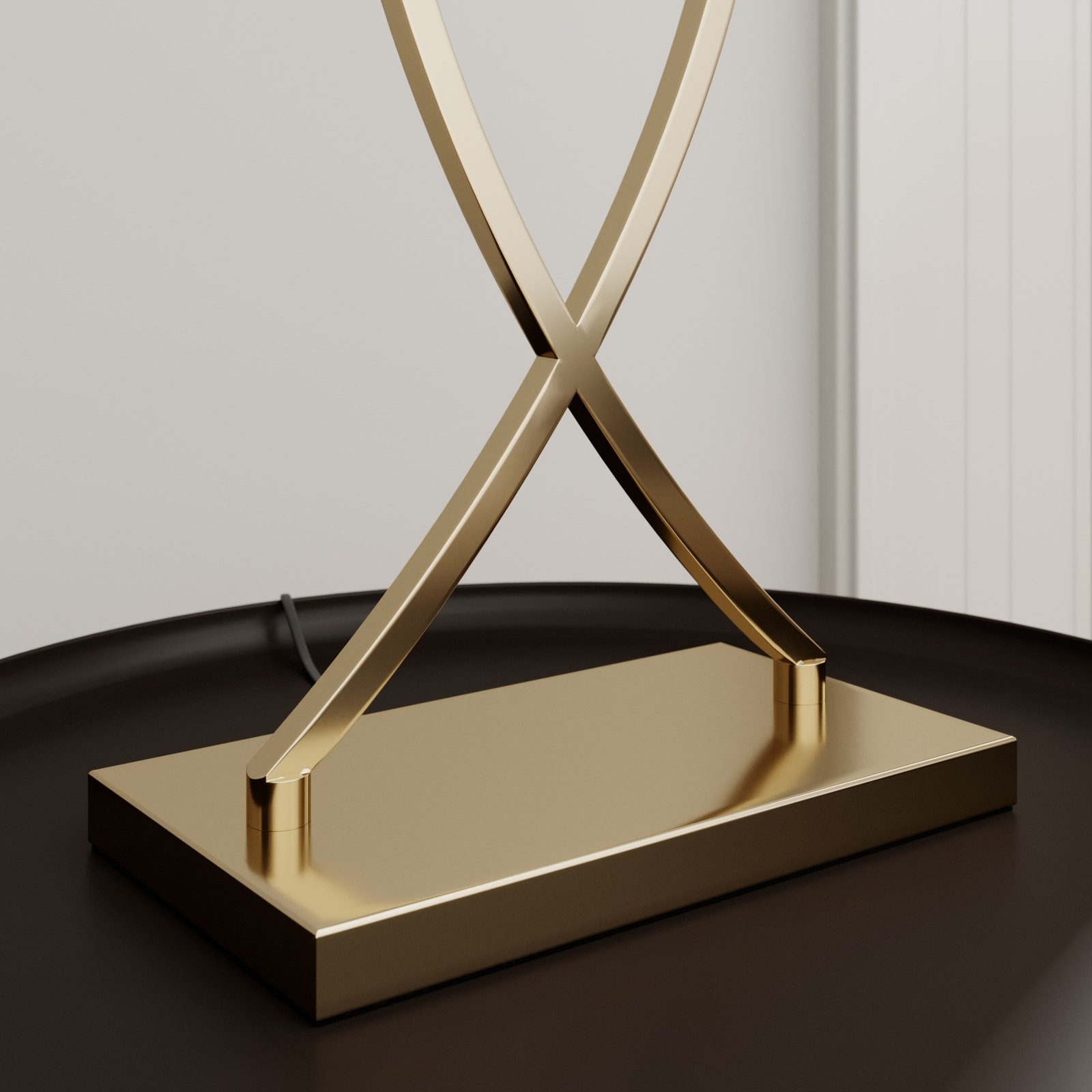 Evaine Table Lamp Brass/Black - Lucande