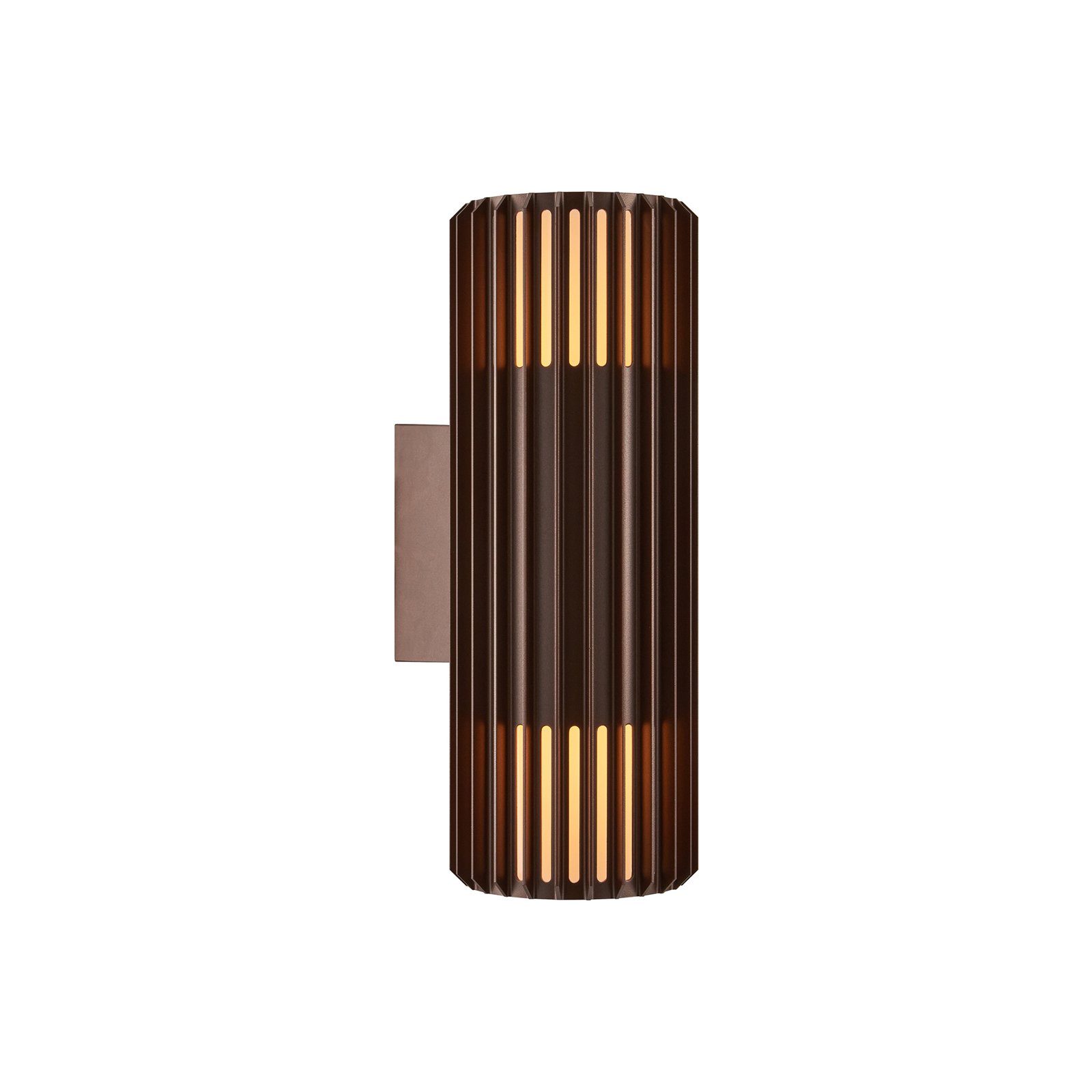 Aludra Double Außen Wandleuchte Seaside Metallic Brown - Nordlux