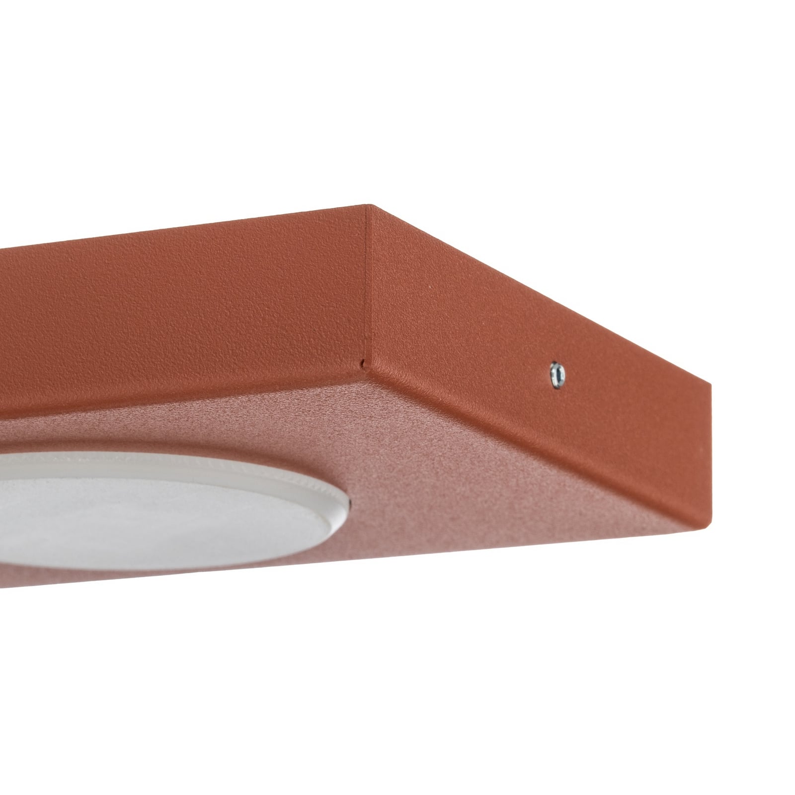 Plafonnier Hero, rouge, à 4 lampes, 75 x 12 cm, métal, GX53