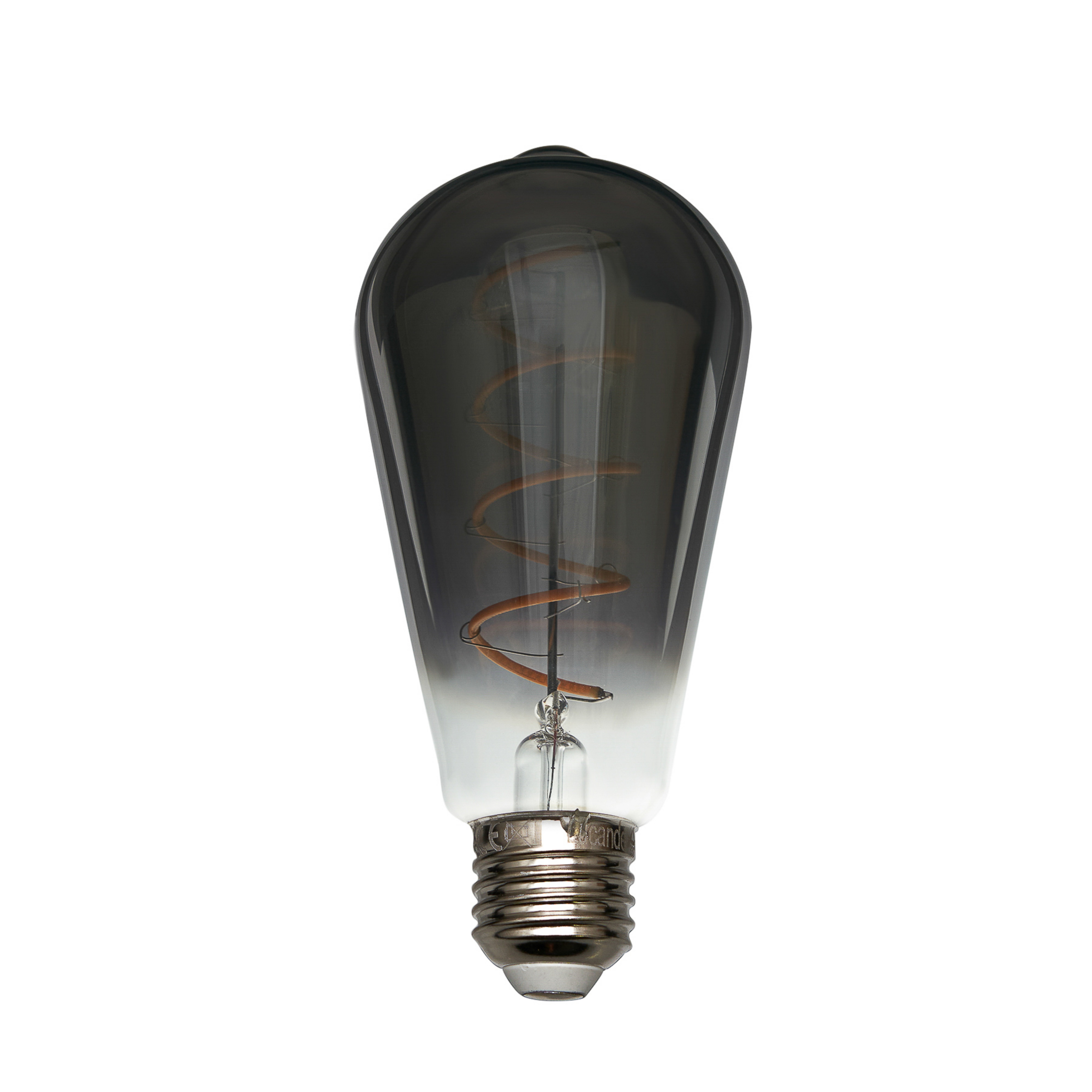 E27 4,9W LED-Rustikalampe, 1800K, 90 Lumen, smoke