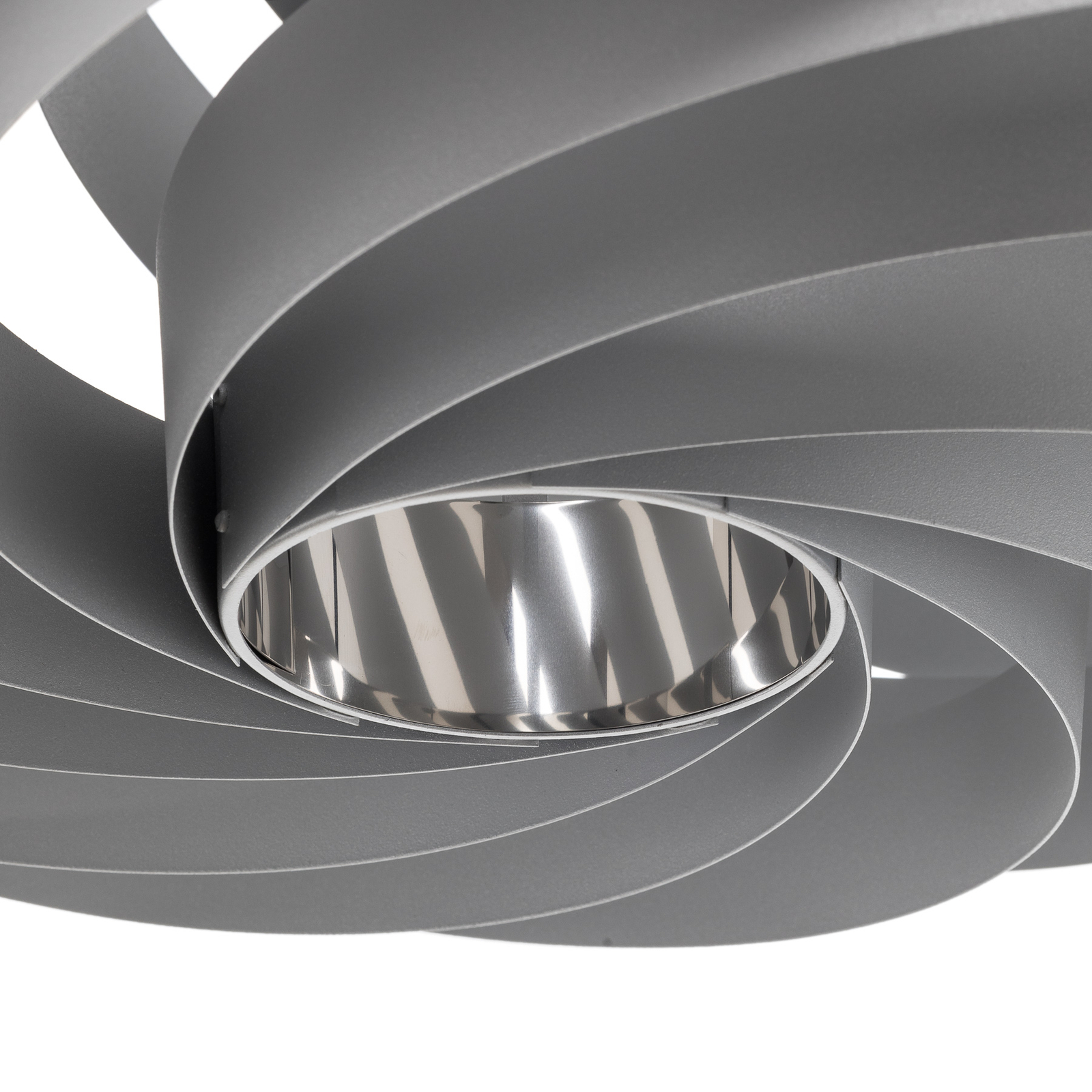 Vento plafondlamp, aluminiumkleurig, Ø 60 cm, metaal