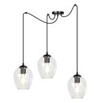 Starla hanging light, decentralised, 3-bulb, clear