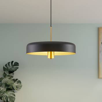 Lucande Filoreta pendant lamp, 45 cm, black
