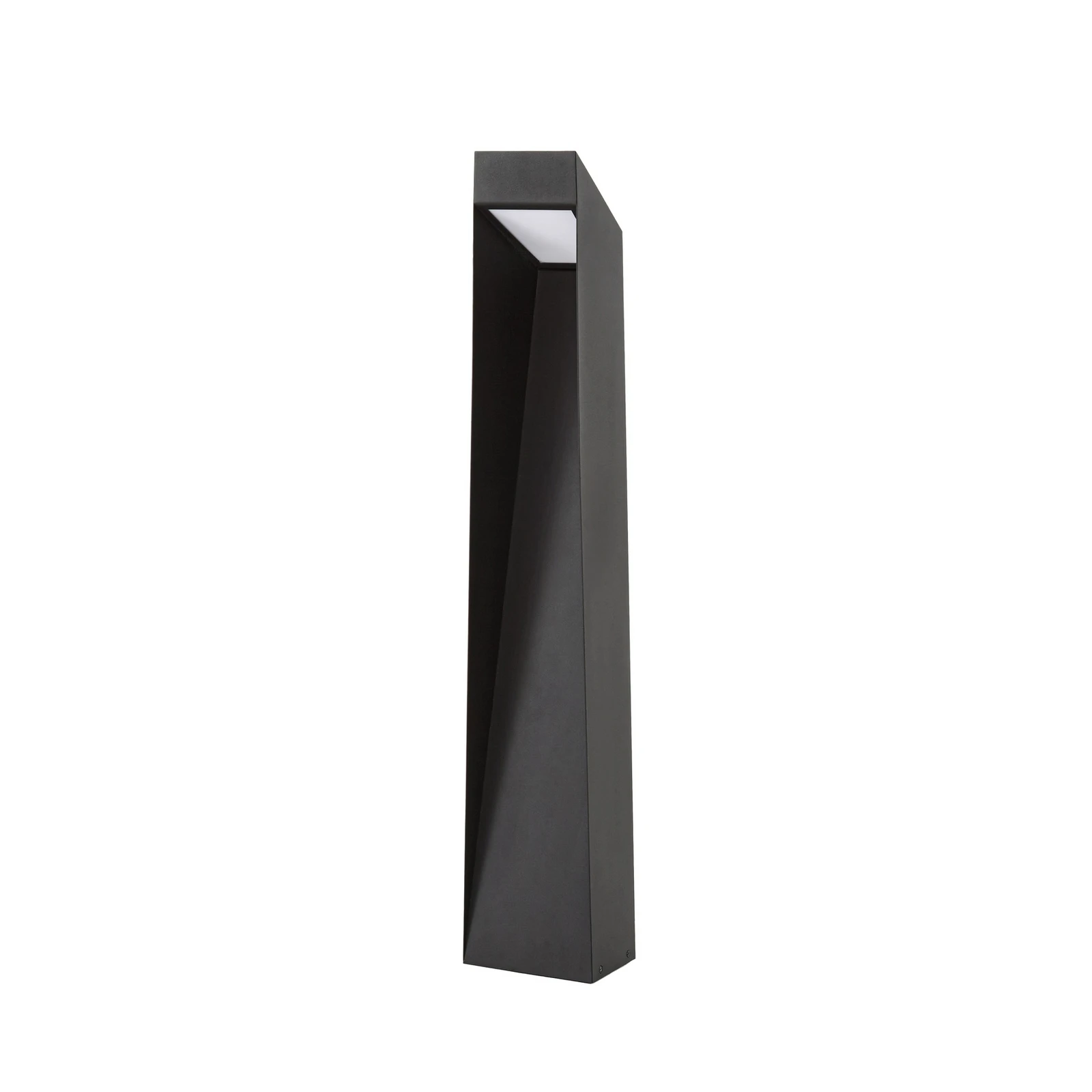 Lucande Louran LED path light, height 90 cm, black, up/down