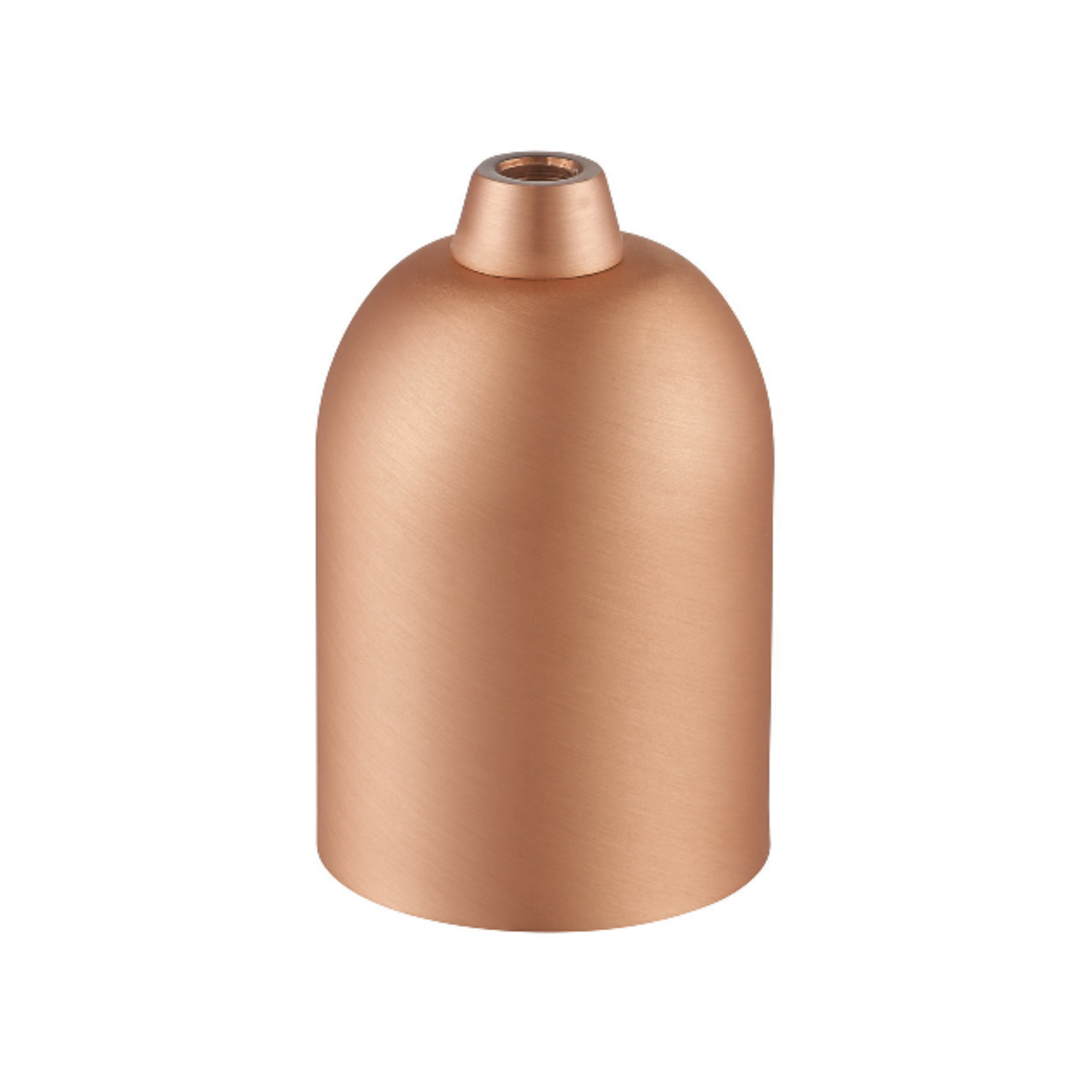 717446 E27 socket, matt copper, metal - Halo Design