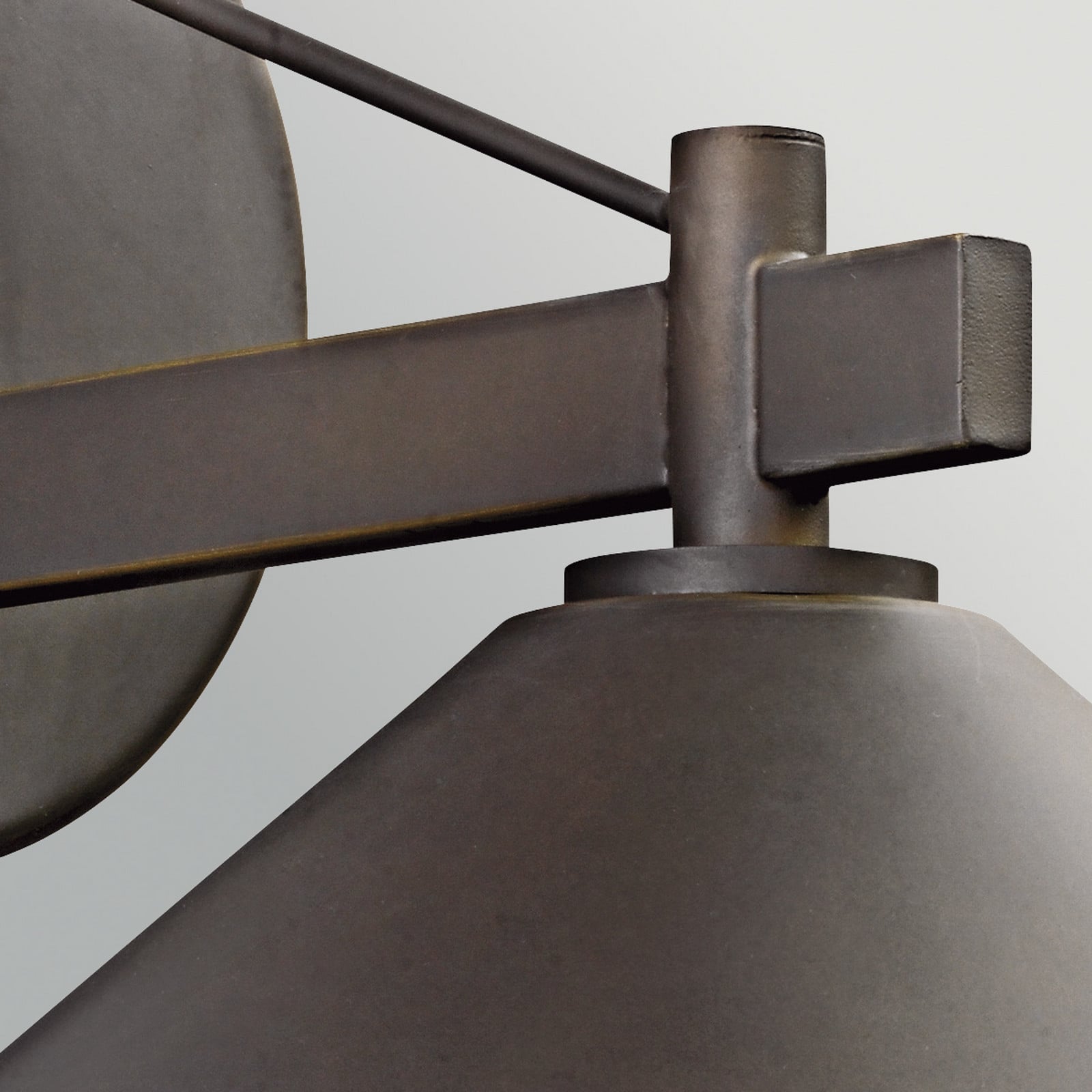 Ripley utomhusvägglampa, antikbrons 20 cm metall IP44 – KICHLER - Modern - Aluminium - Med en ljuskälla