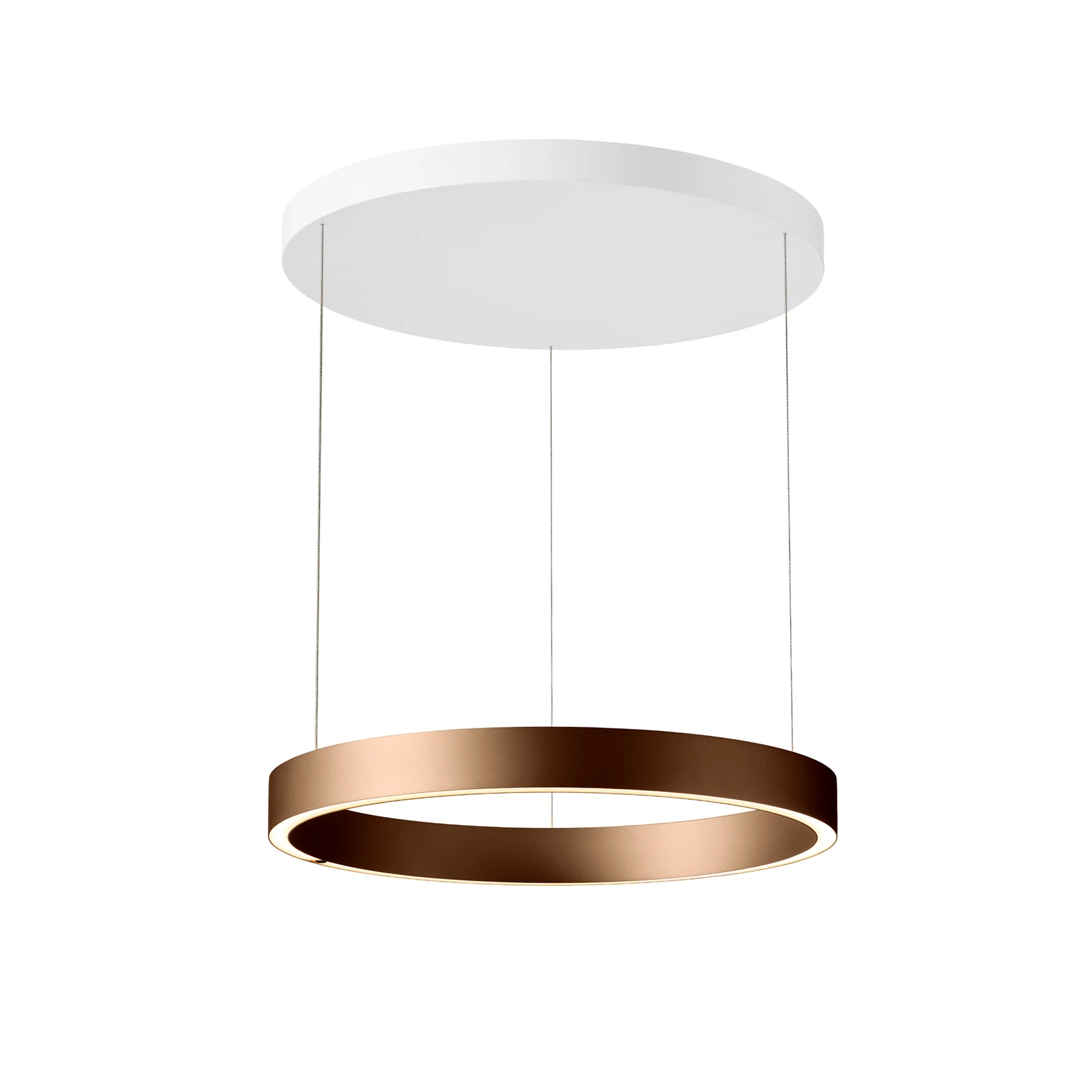 LOOM DESIGN Velora LED viseća svjetiljka, karamela smeđa, Ø60 cm, dimabilna
