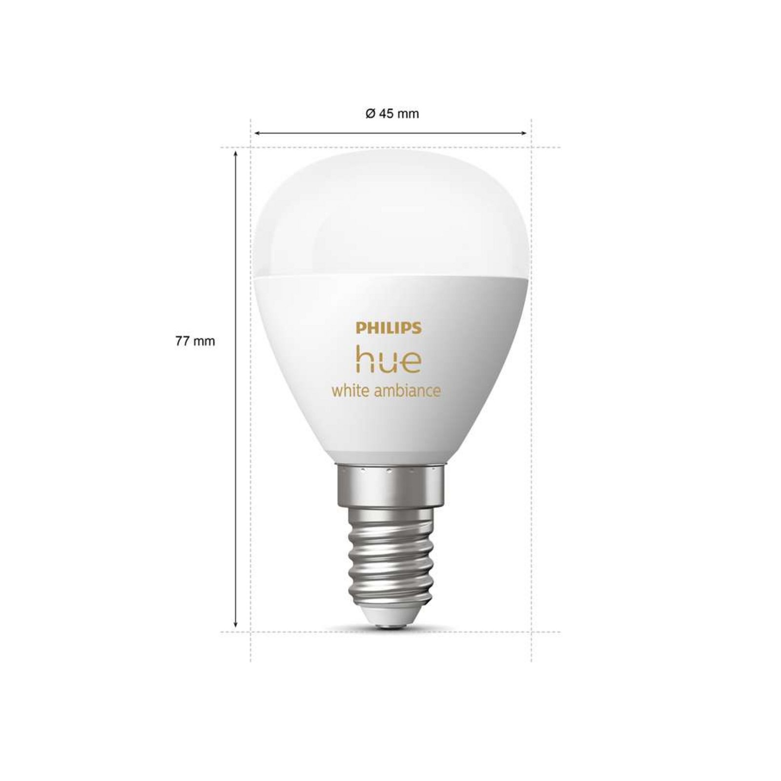 Bec Philips Hue White&Amb. 5,1W Luster Crown 2 pack. E14 - Philips Hue