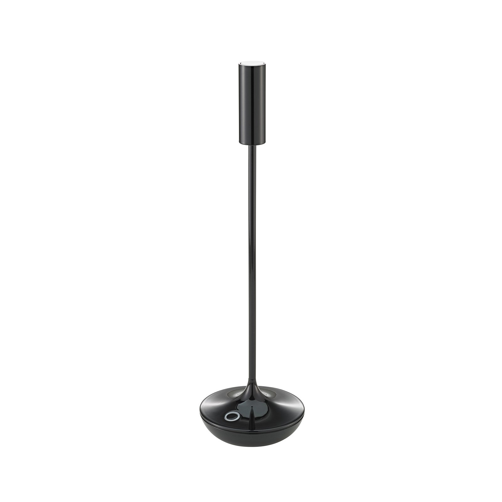 Nucandle LED uppladdningsbar bordslampa, svart, IP54, dimbar