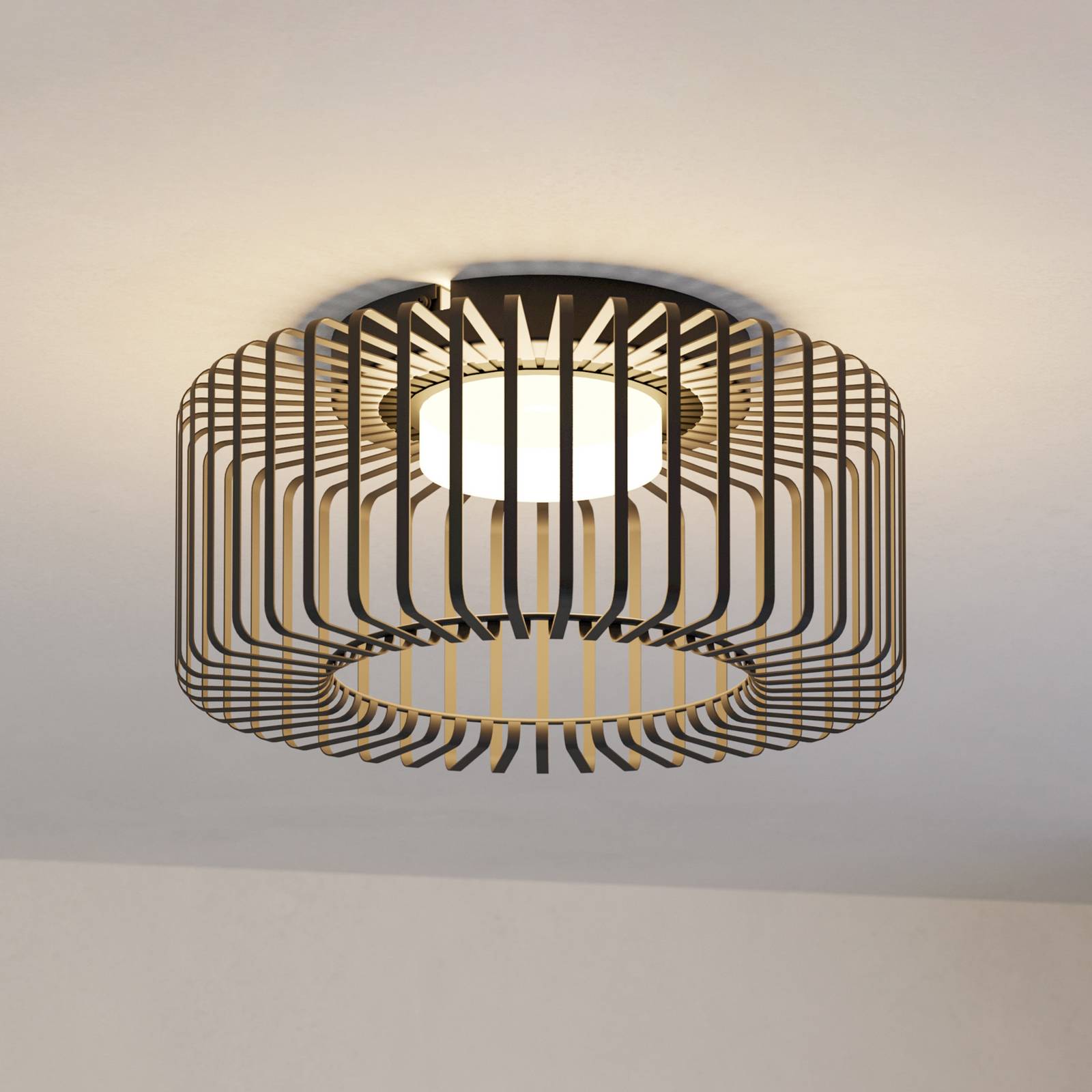 EGLO EGLO connect LED stropní svítidlo Ginestrone-Z, černá, hliník