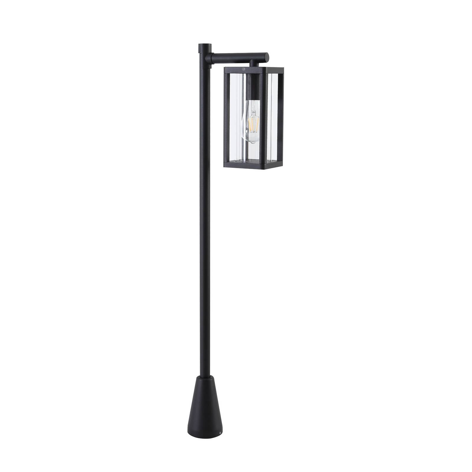 Lucande Wegeleuchte Siveta, 100 cm hoch, schwarz, E27, IP65