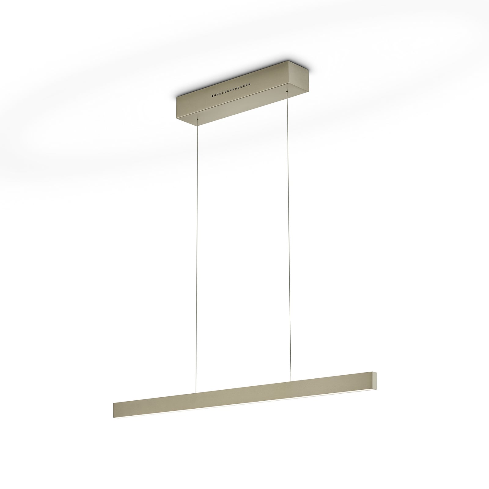 Lampada LED a sospensione LINDA-72 effetto bronzo 72 cm, comando gestuale