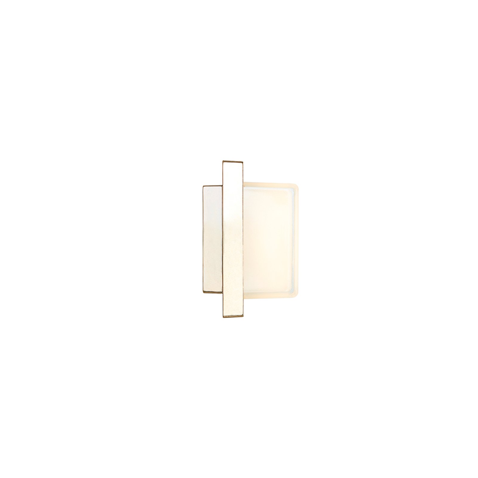 Ice Cubic 3403 LED wall light, natural brass