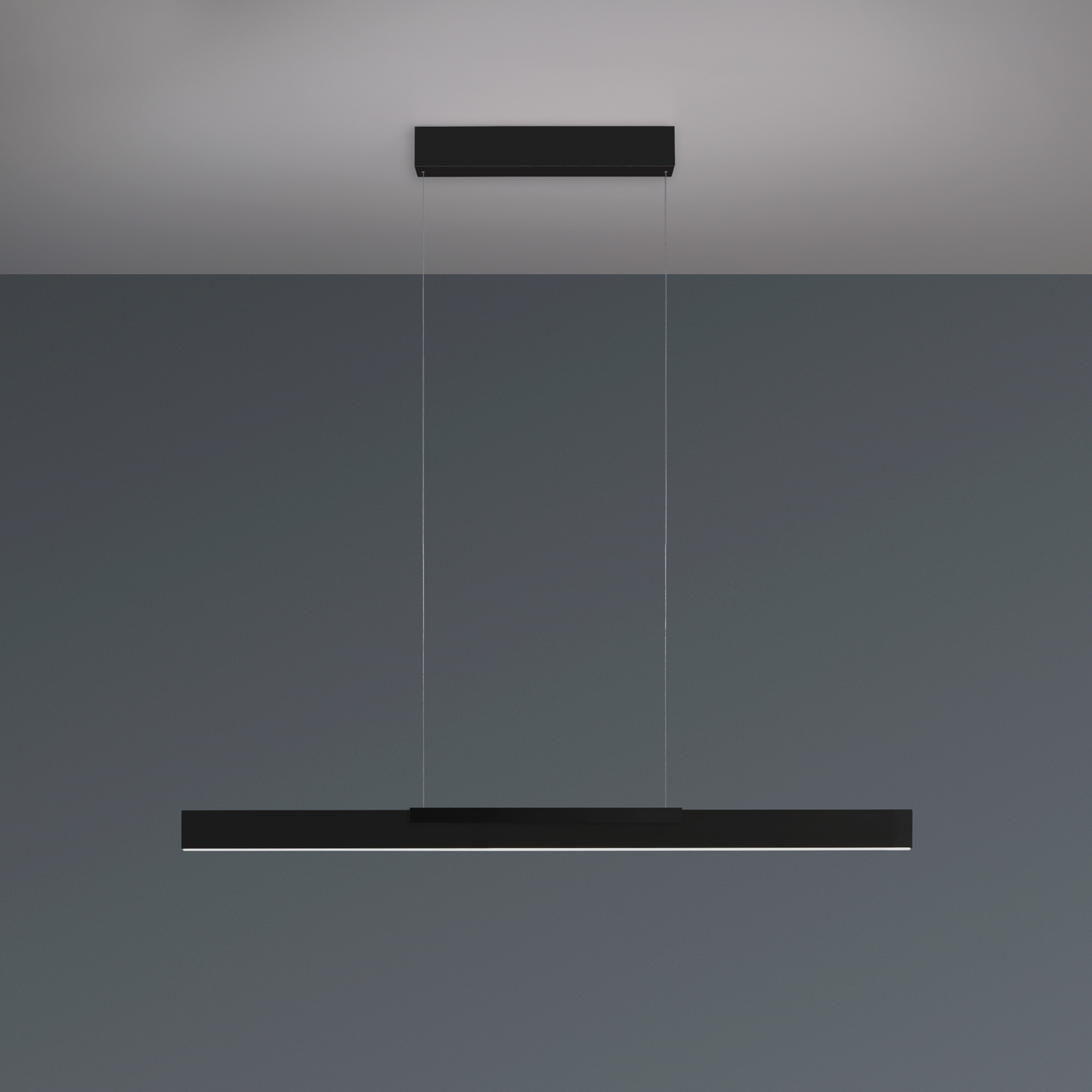 Bopp LED-Hängelampe Nano 2.0, Länge 100 cm, schwarz, Metall