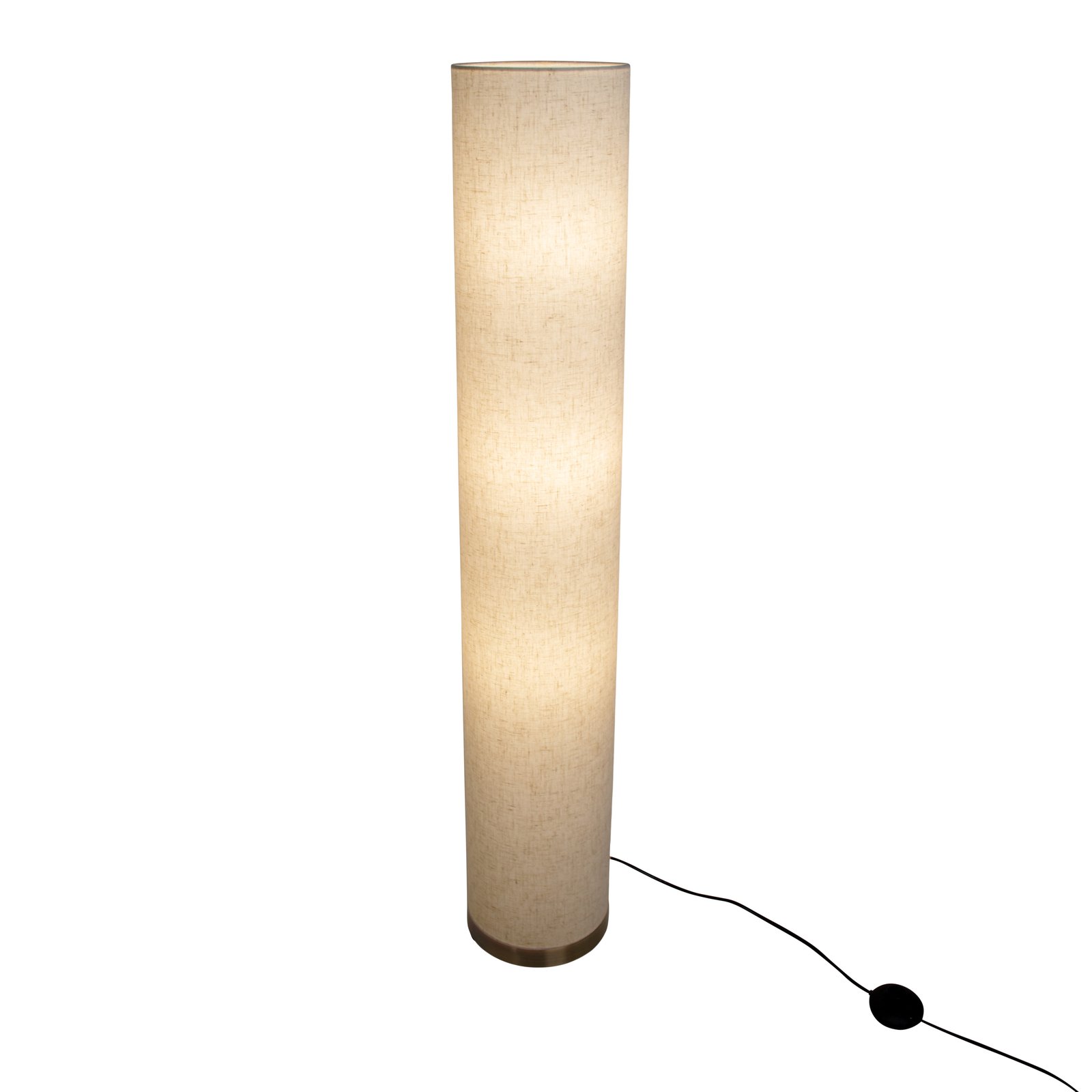 Nature floor lamp with a fabric lampshade