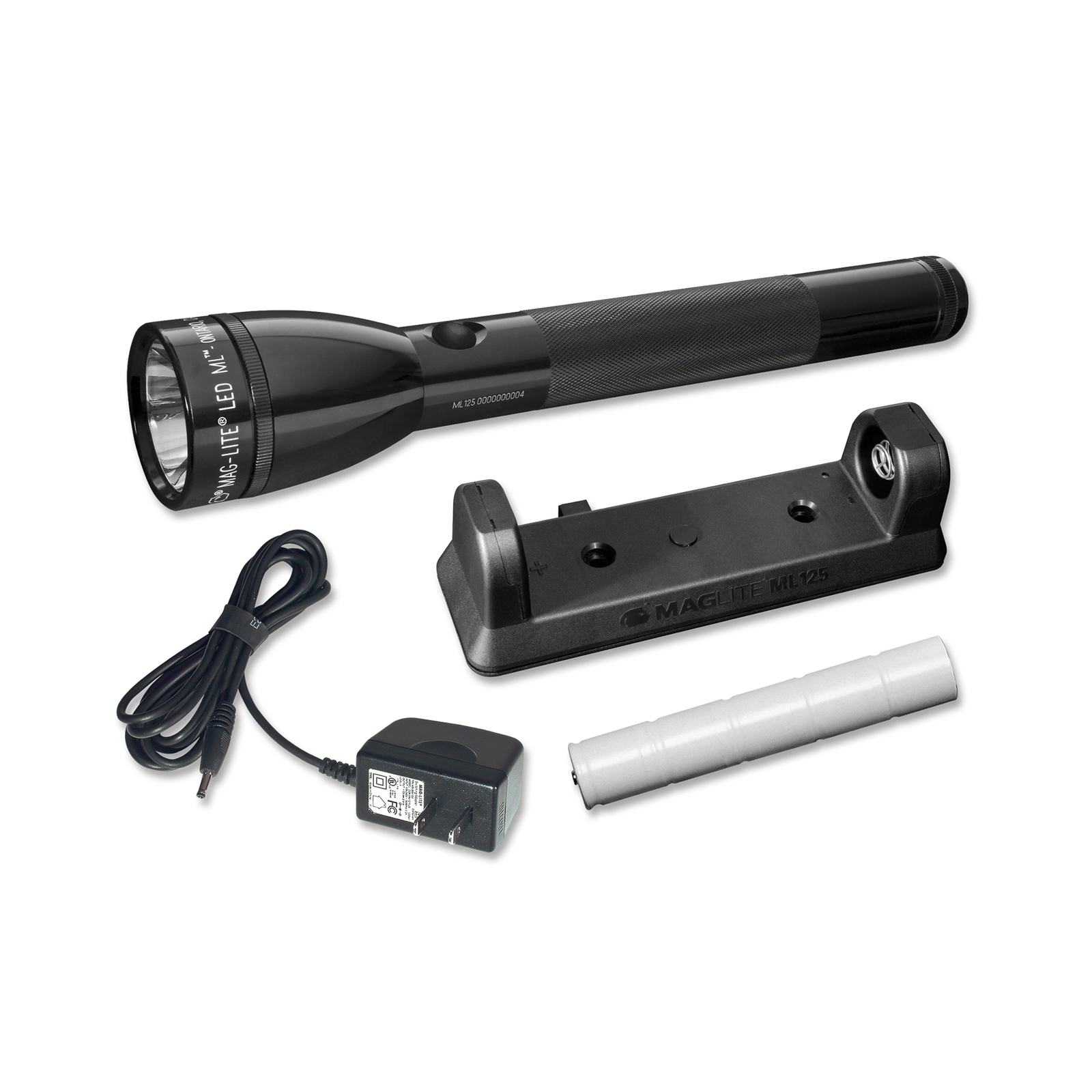Maglite LED-Akku-Taschenlampe ML125, schwarz, mit Ladegerät