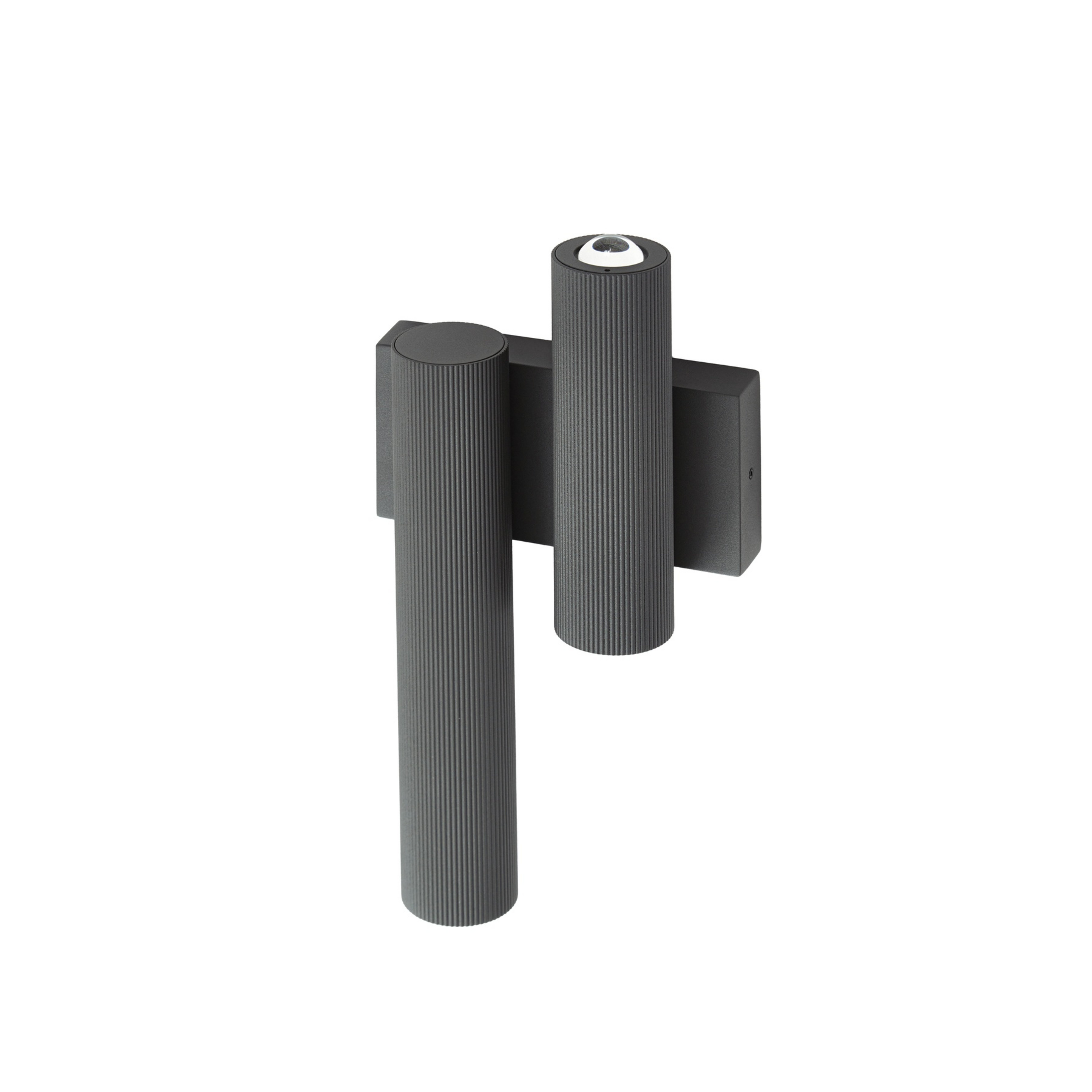 Torvian Candeeiro de parede exterior LED, duas luzes, metal, antracite - Lucande