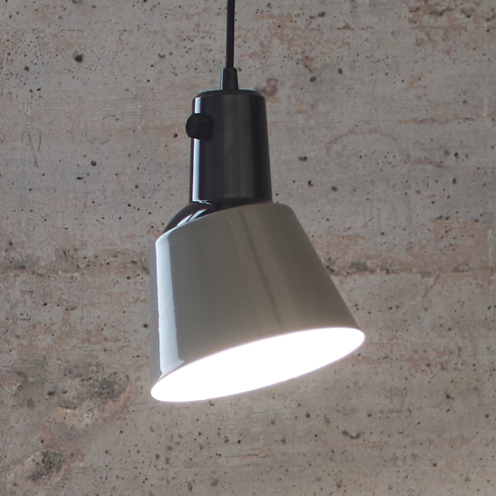 midgard K831 hanglamp, geëmailleerd betongrijs