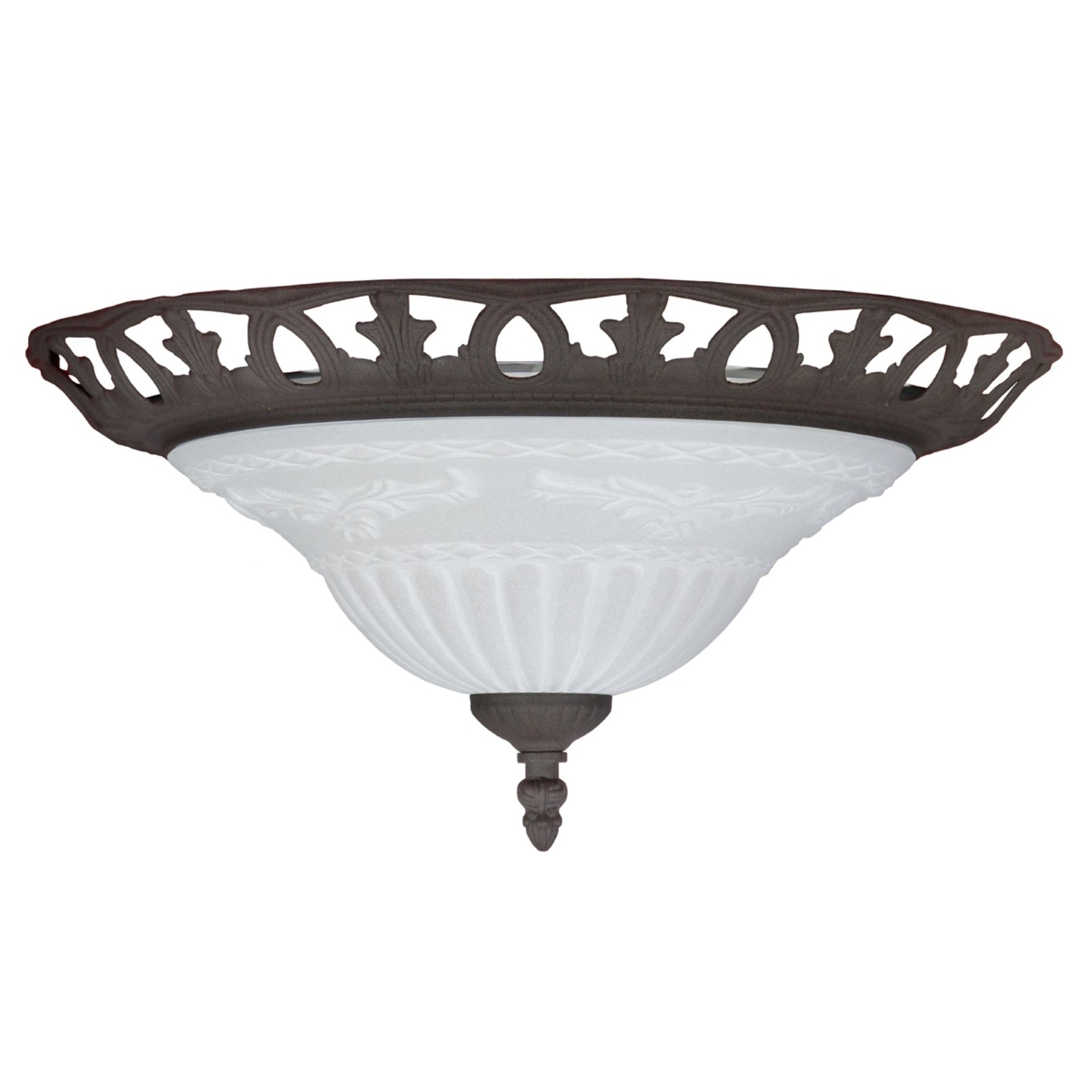 Ръждива таванна лампа с античен дизайн
