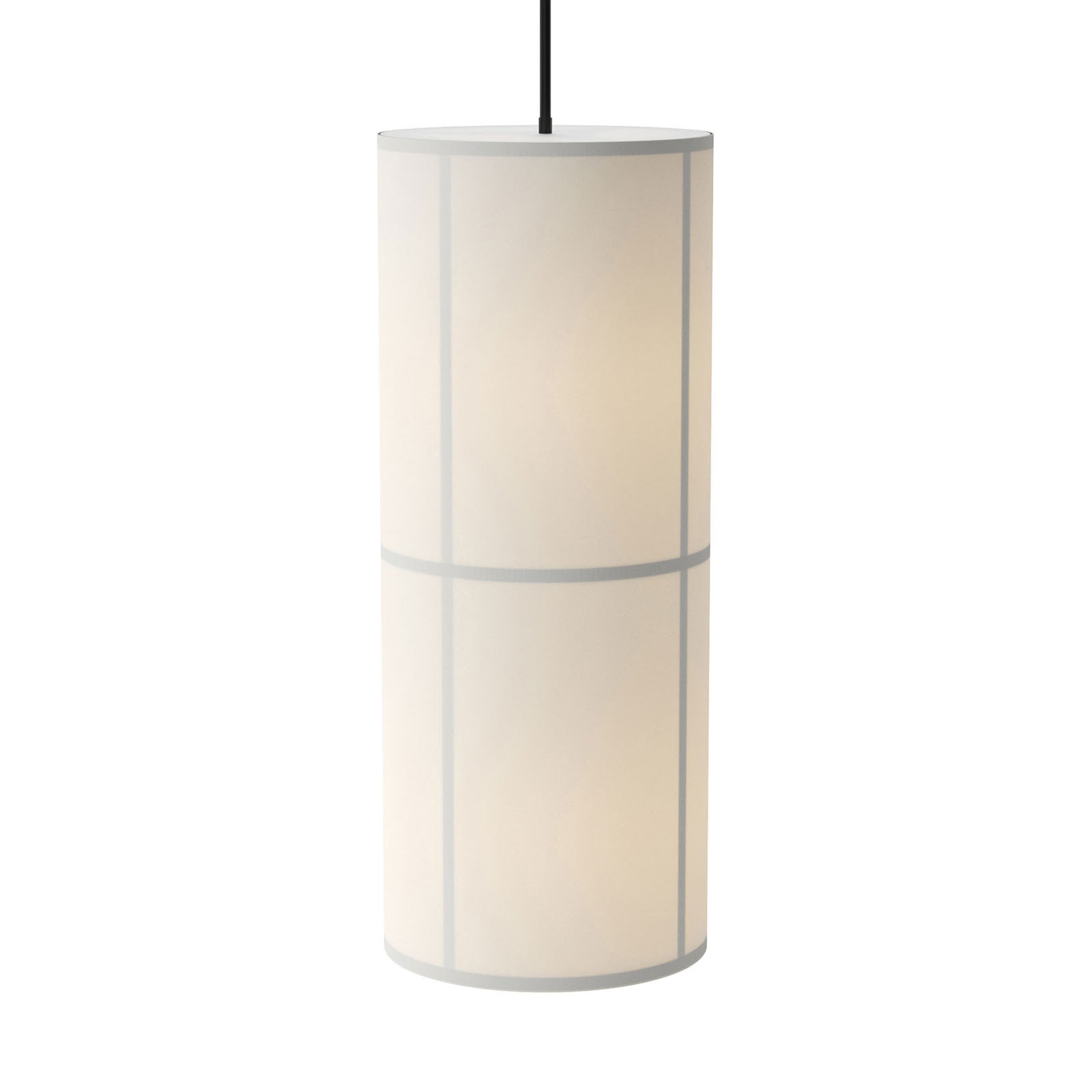 Menu Hashira lámpara colgante de lino Ø30cm blanco