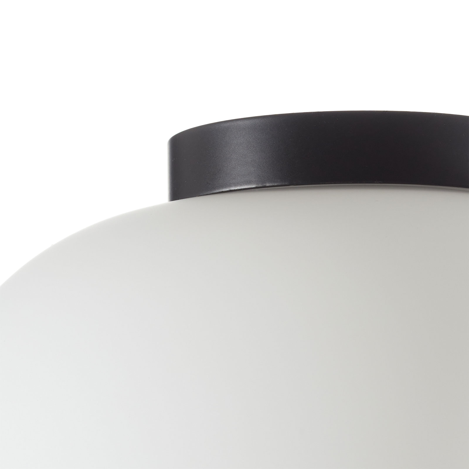 Lampa sufitowa Bombo z mlecznego szkła, Ø 19 cm