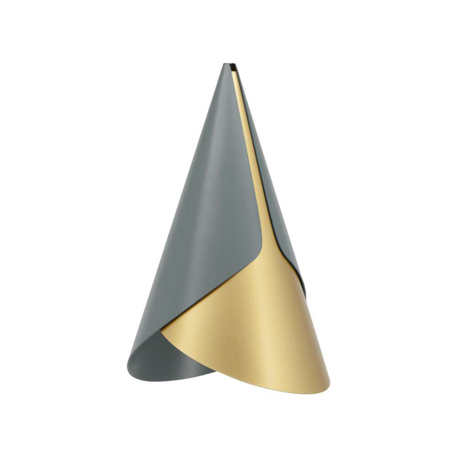 Cornet Abajur Slate/Brass - UMAGE