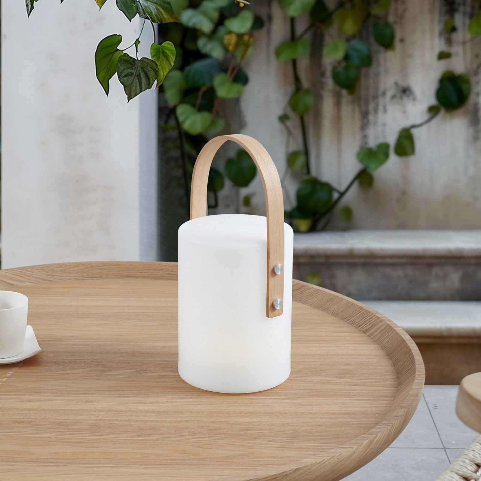 Juria LED Přenosné Venkovní Stolní lampa Bílá - Lindby