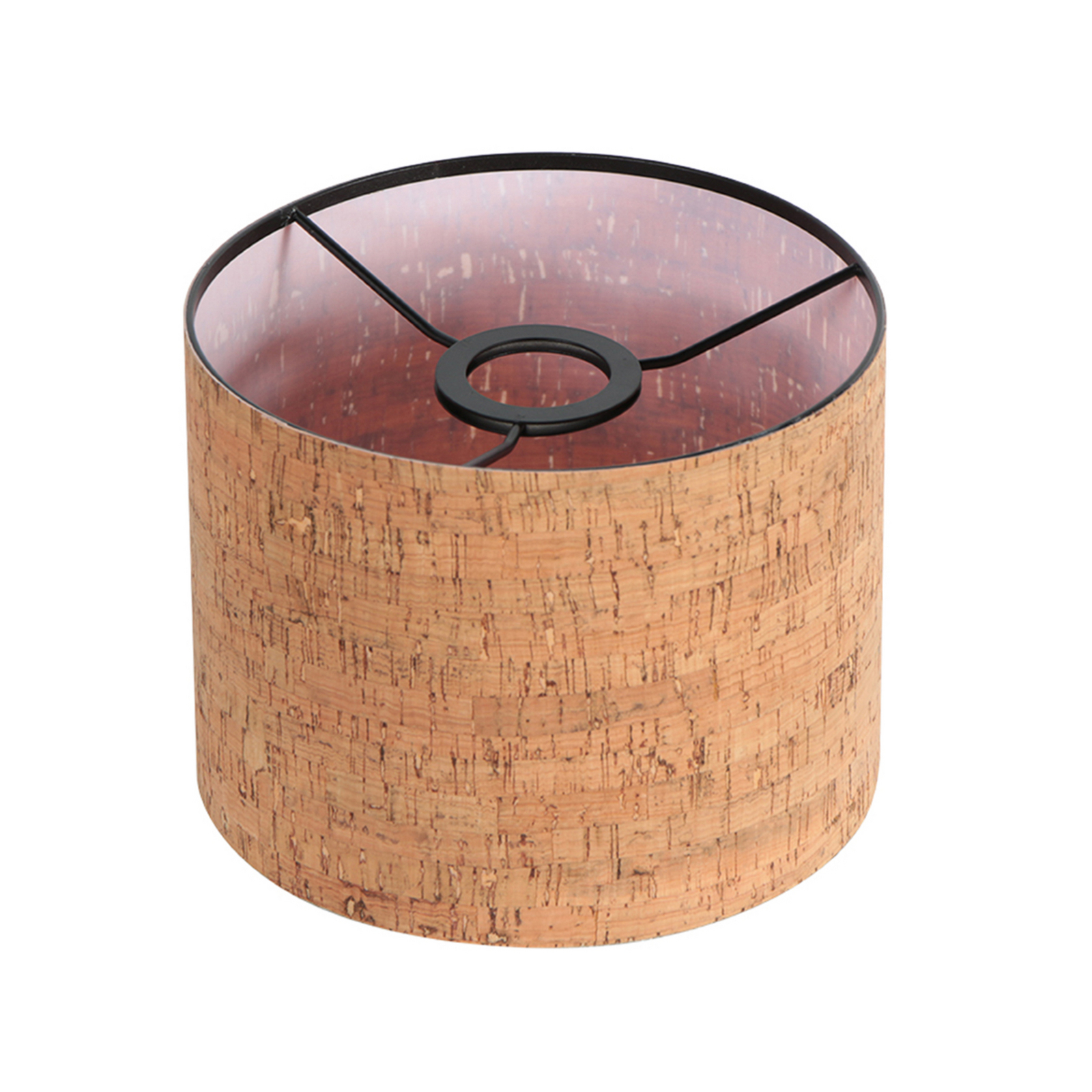 Aplică de perete Stang, negru/maro, înălțime 25 cm, plută