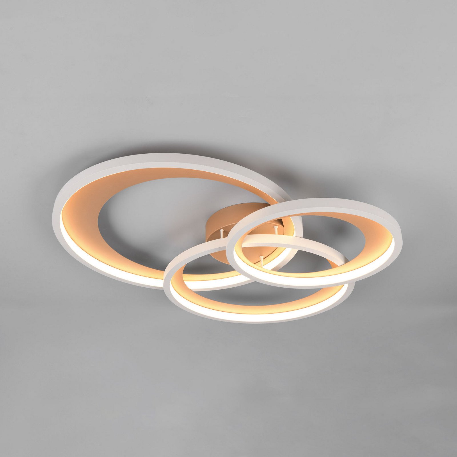 Trio Lighting Plafonieră LED Granada maro lungime 71 cm metal CCT - Camera de zi / sufragerie - Modern - maro gri