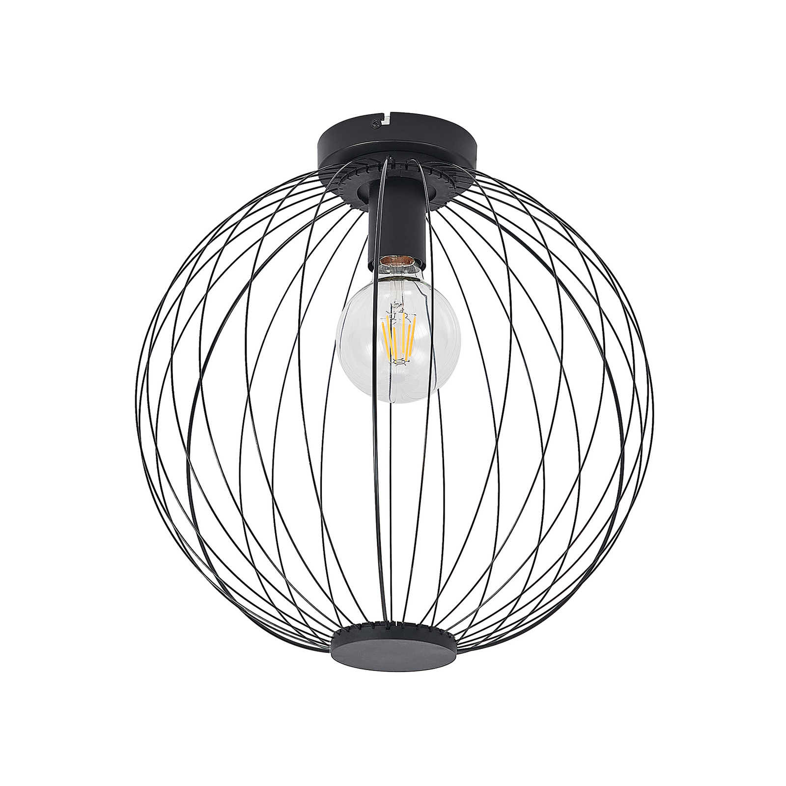 Lindby Rhodri ceiling light in cage shape